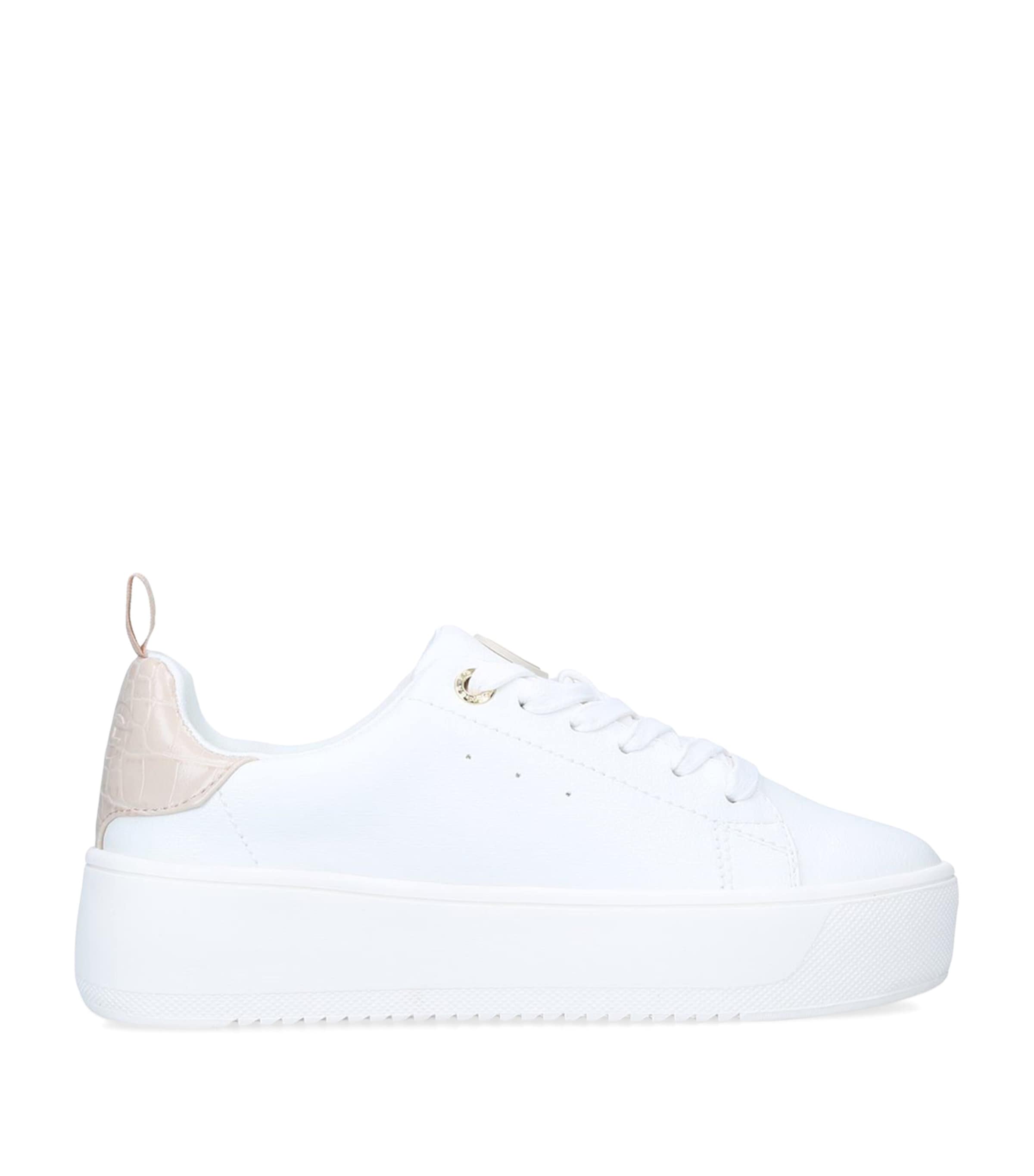 Kg Kurt Geiger Lighter Platform Faux-leather Trainers In White