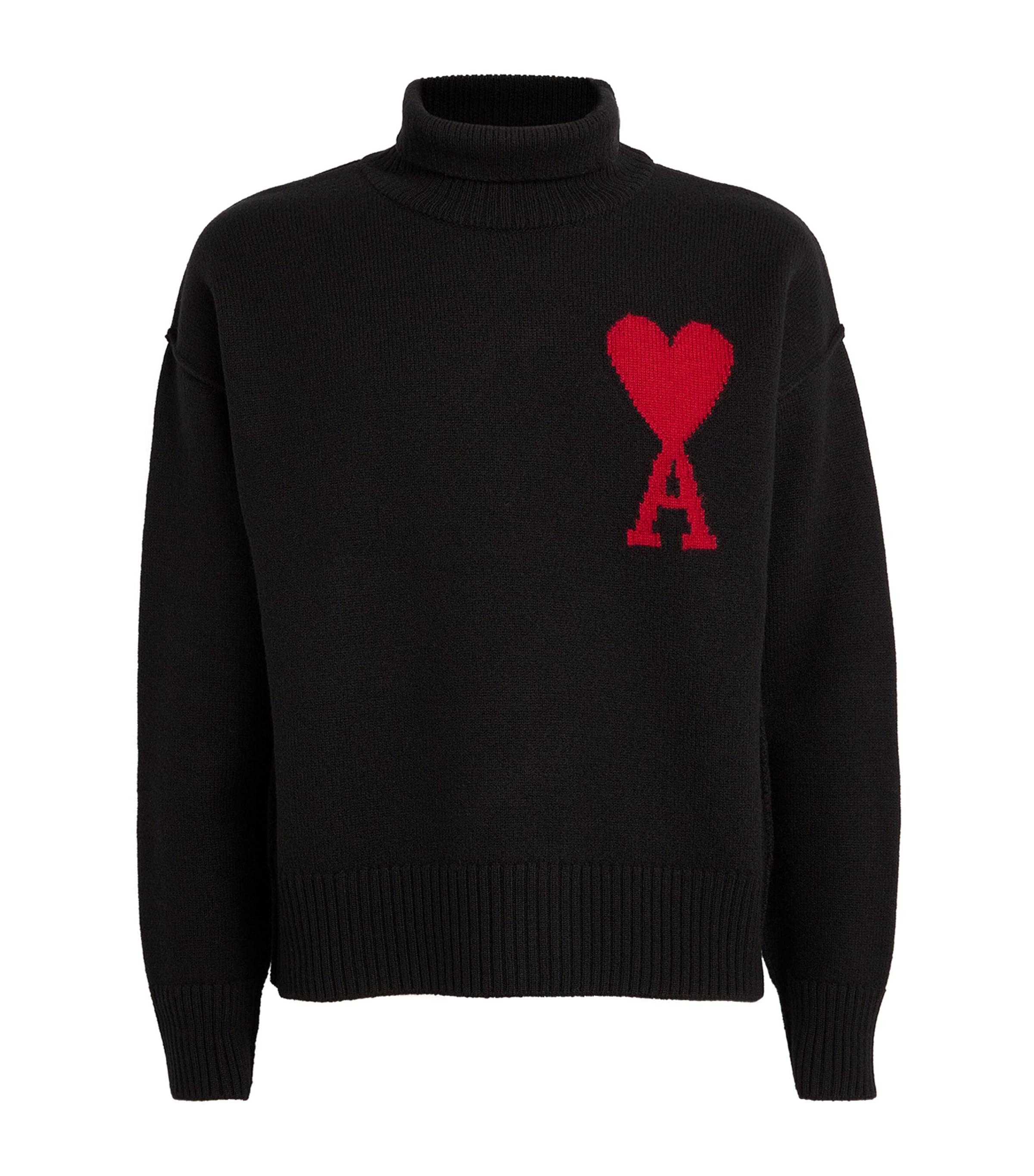 AMI Paris Merino Wool Ami de Coeur Sweater | Gifts | Men Clothing | Knitwear | Jumpers | Designers | Ami Paris