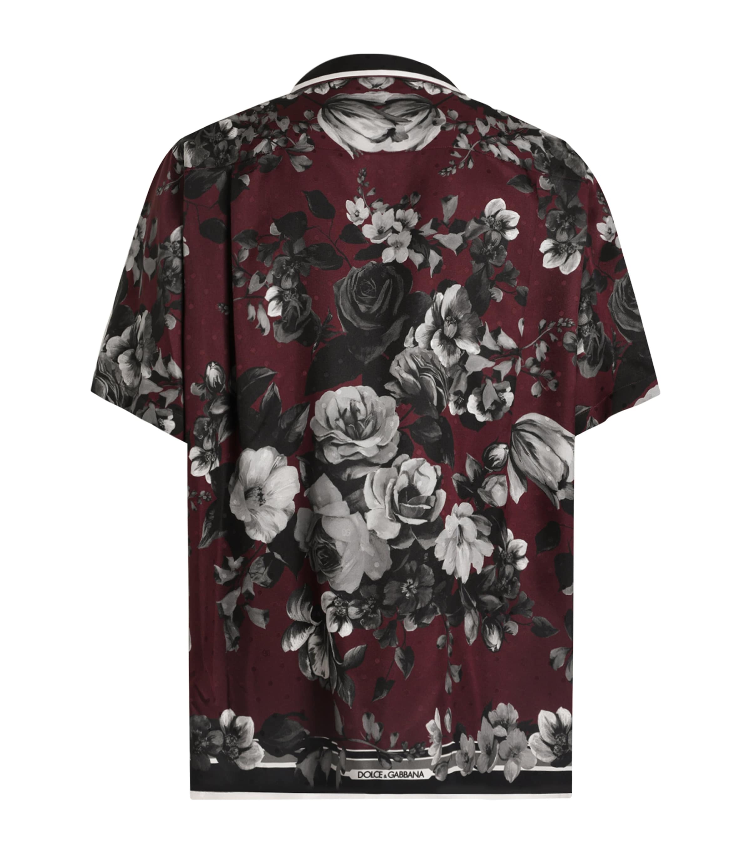 Dolce&Gabbana Mens Silk Floral Shirt Rama Image 2