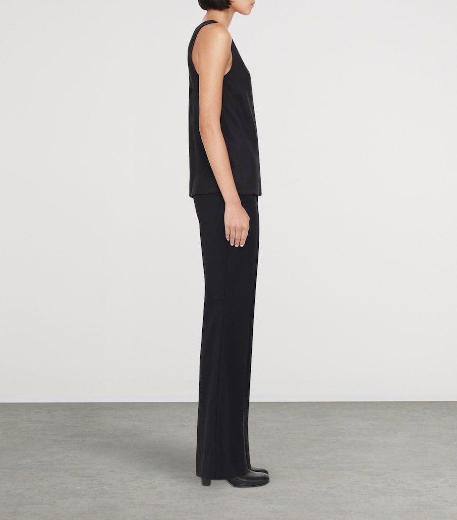 AllSaints Womens Solace Bootcut Trousers Black Image 6
