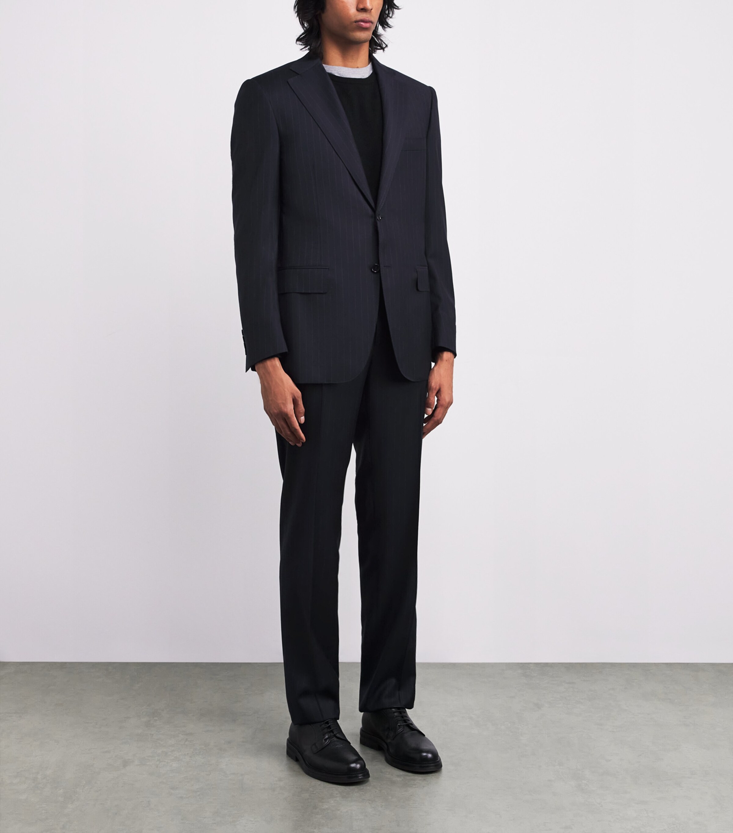 Canali Mens Wool Pinstripe 2-Piece Suit Image 3