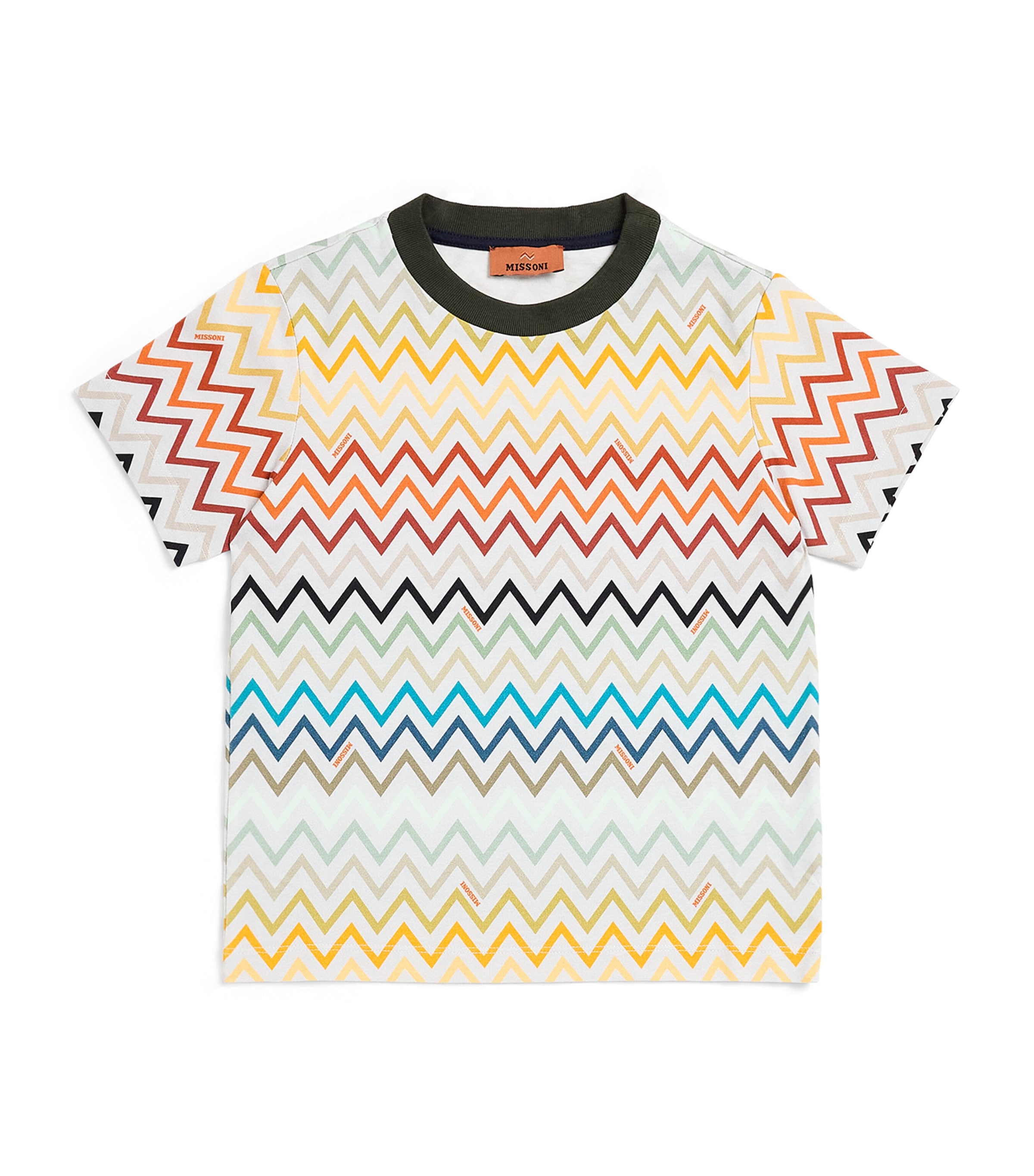 Missoni Kids Zigzag T-Shirt (4-14 Years) Grigio/multicolor Image 1