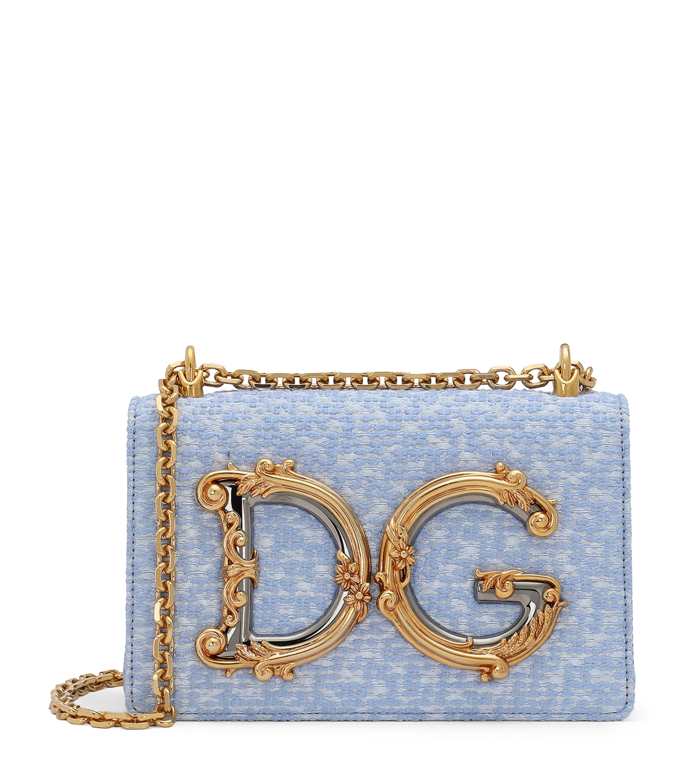 Dolce & Gabbana Medium Bouclé Dg Girls Shoulder Bag