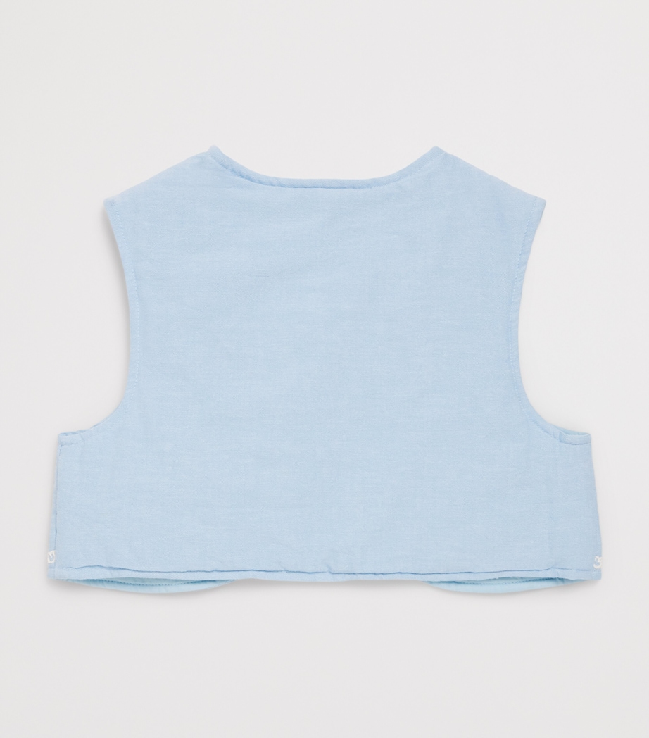 Louise Misha Organic Cotton Marisol Vest (3-10 Years) Oxford Blue Image 2