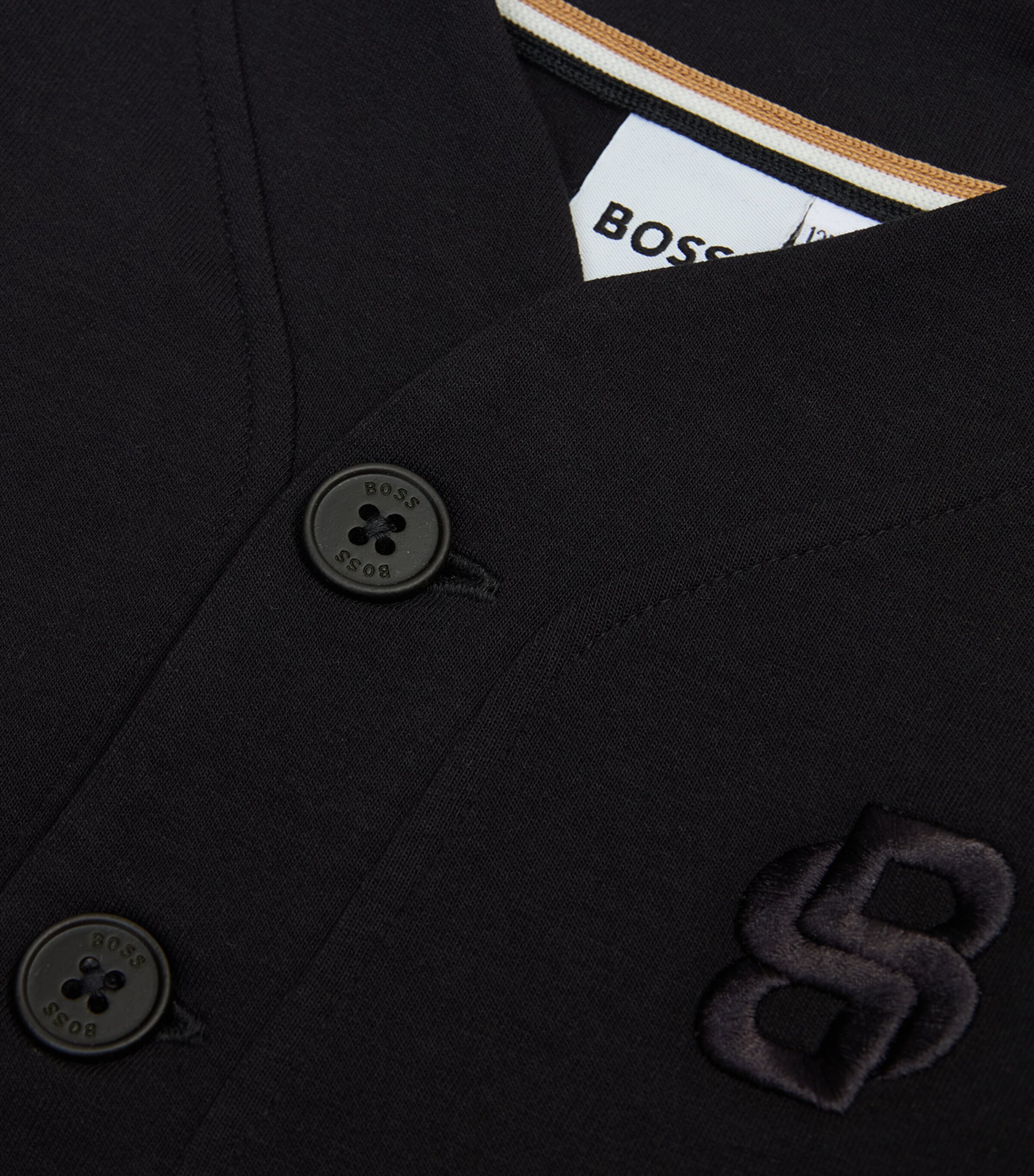 Double Monogram Cardigan (3-18 Months) BLACK Image 2