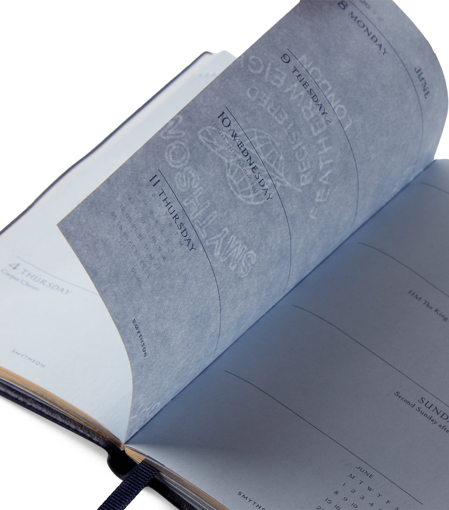 Panama Leather 2026 Weekly Diary NAVY Image 3