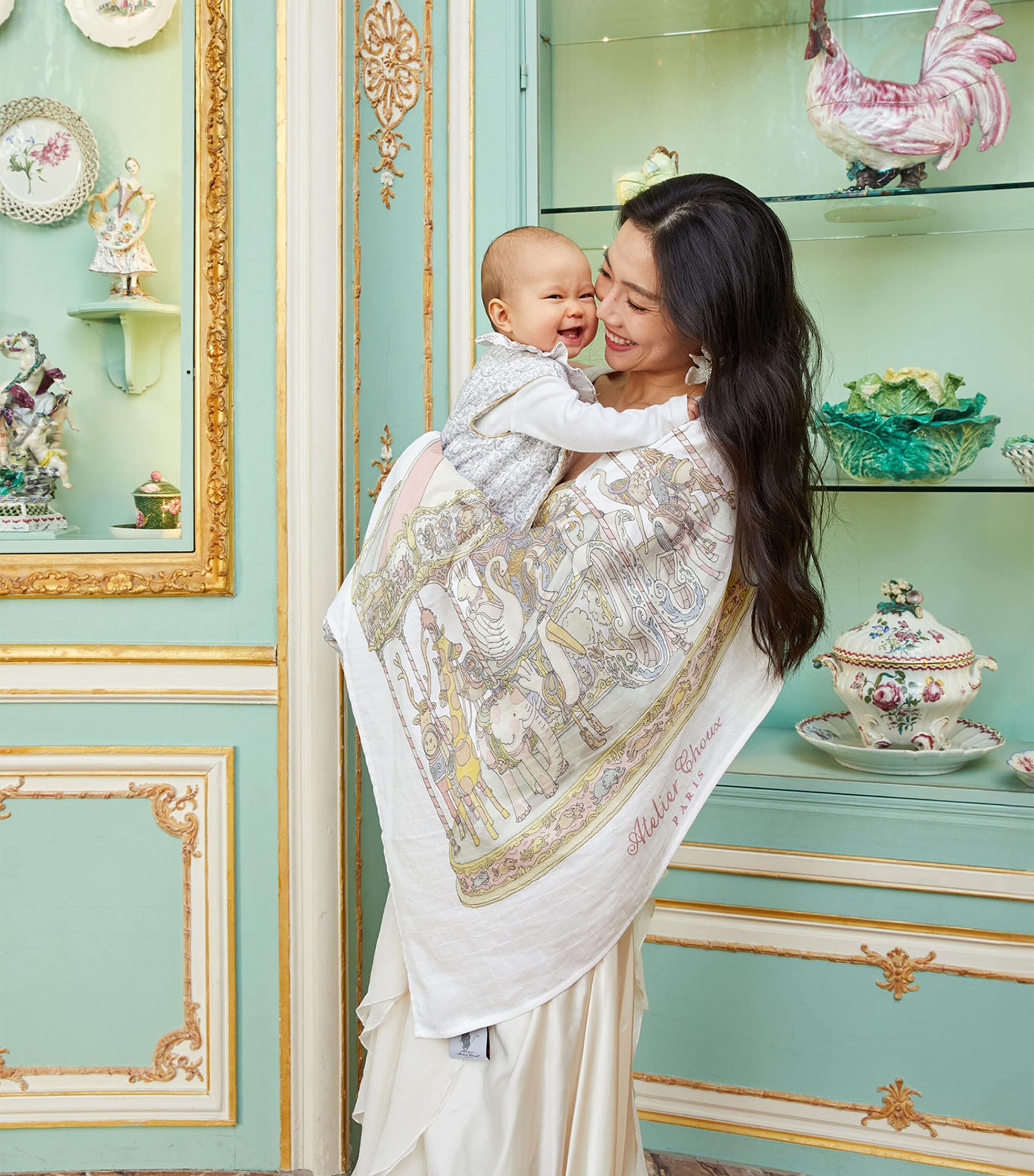 Carousel Blanket, Bib and Bag Gift Set MULTI Image 6