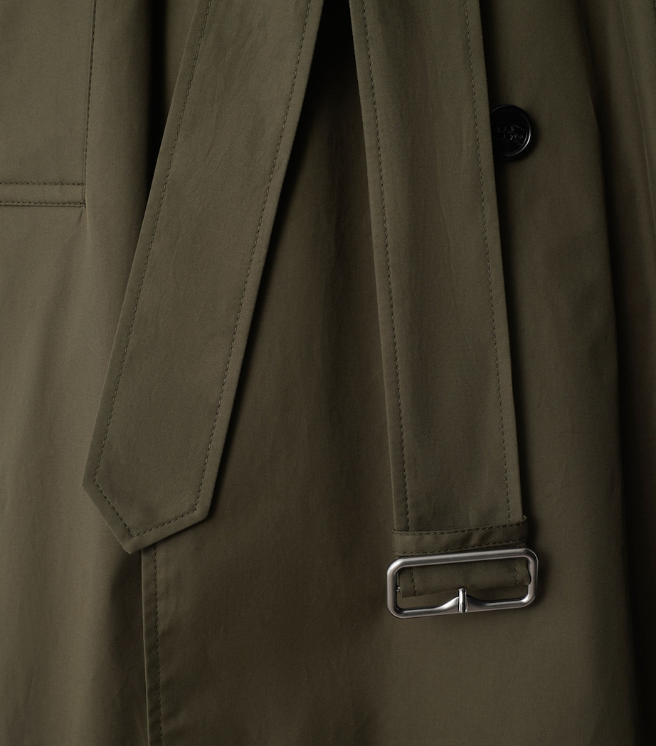 Cotton Long Castleford Trench Coat OTTER Image 7