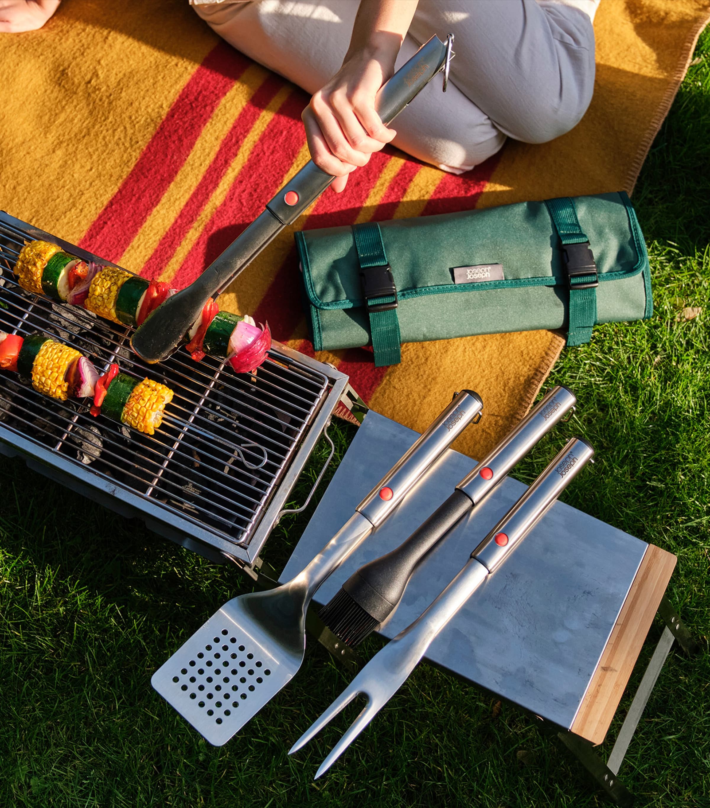 Stainless Steel 4-Piece GrillOut BBQ Utensils Set and Case STAINLESS STEEL Image 3