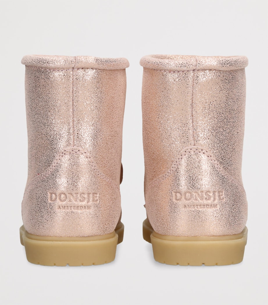 Leather Xelly Unicorn Boots PINK Image 2