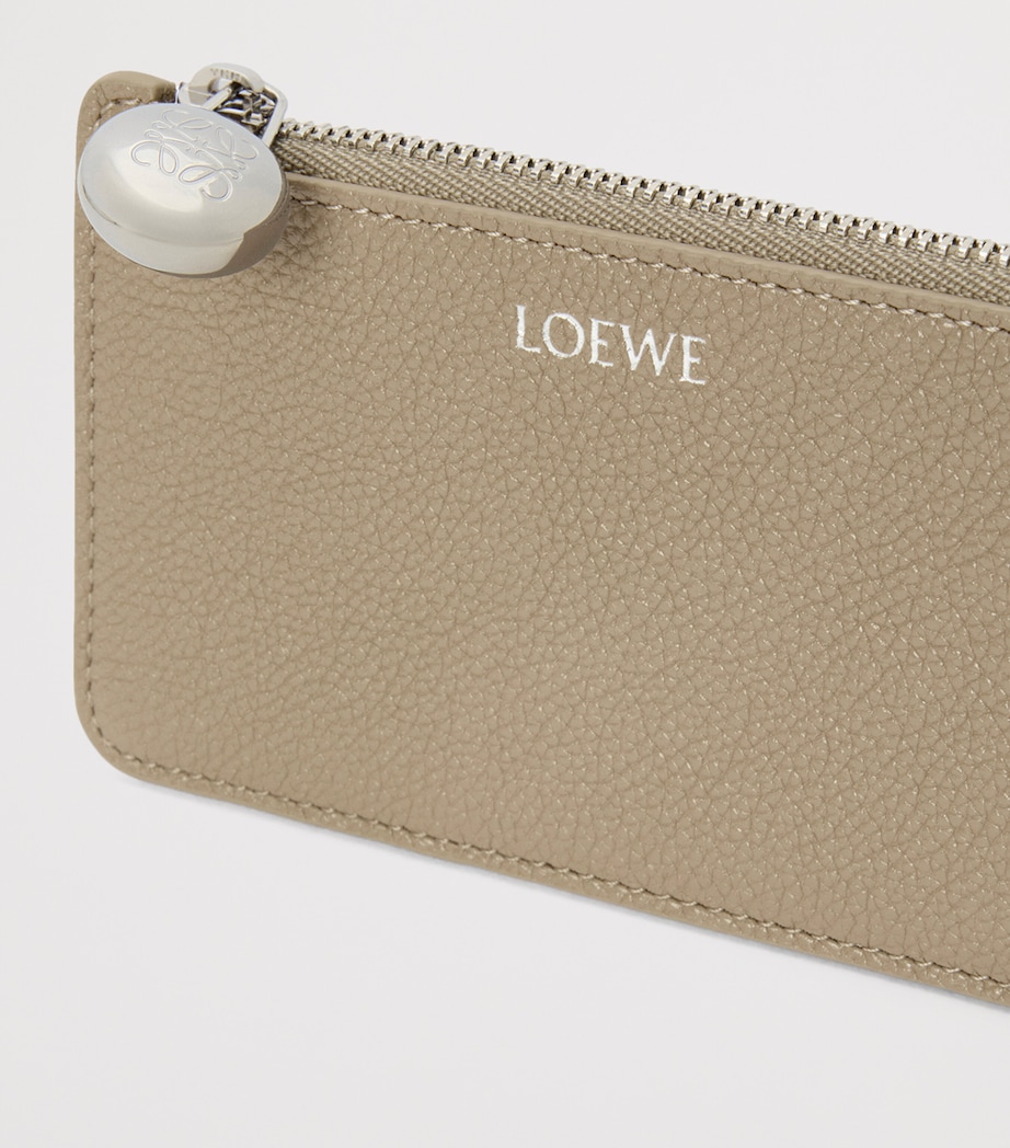 Leather Pebble Card Holder CLAY Image 4