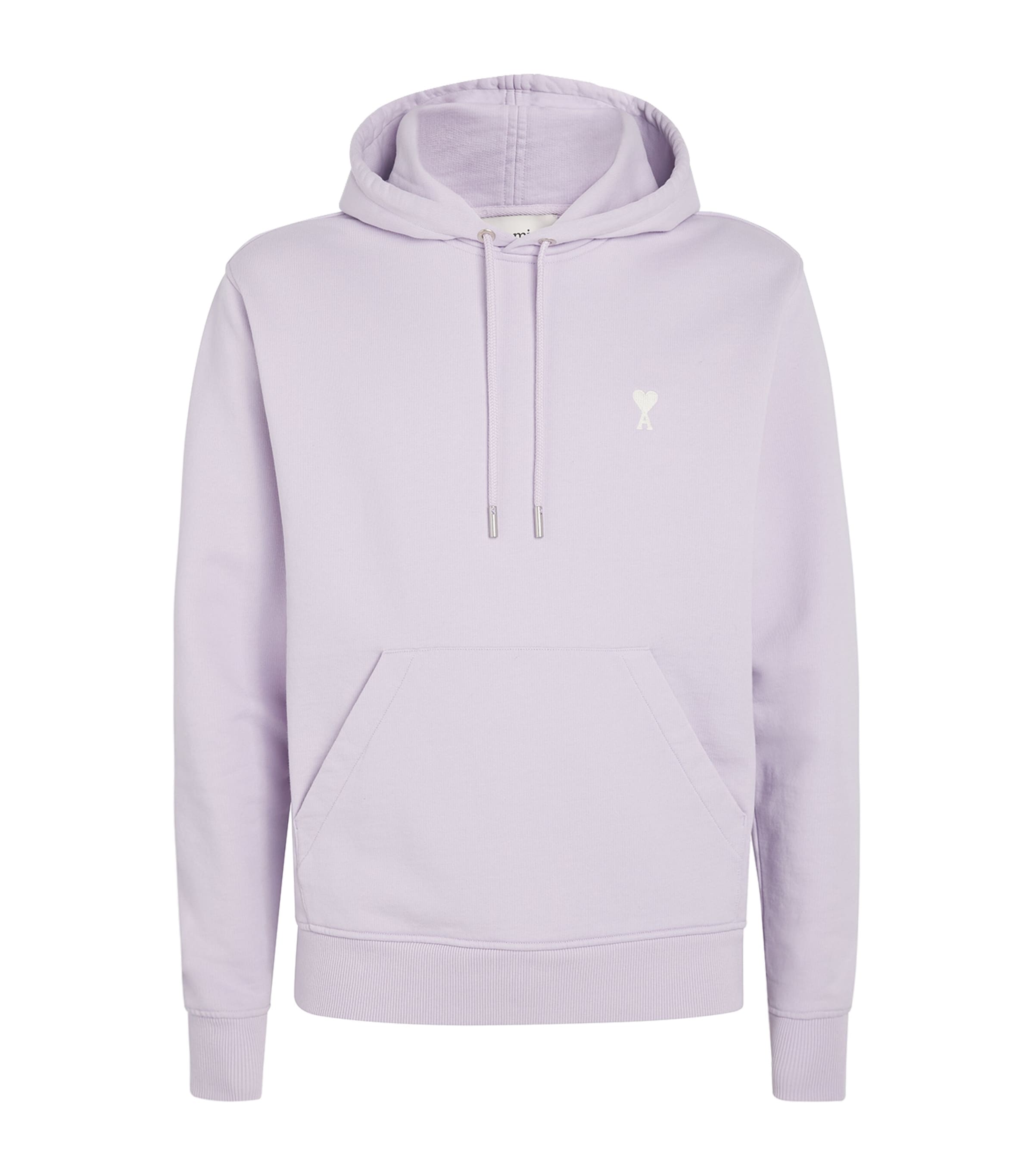 Shop Ami Alexandre Mattiussi Cotton Ami De Coeur Hoodie In Purple