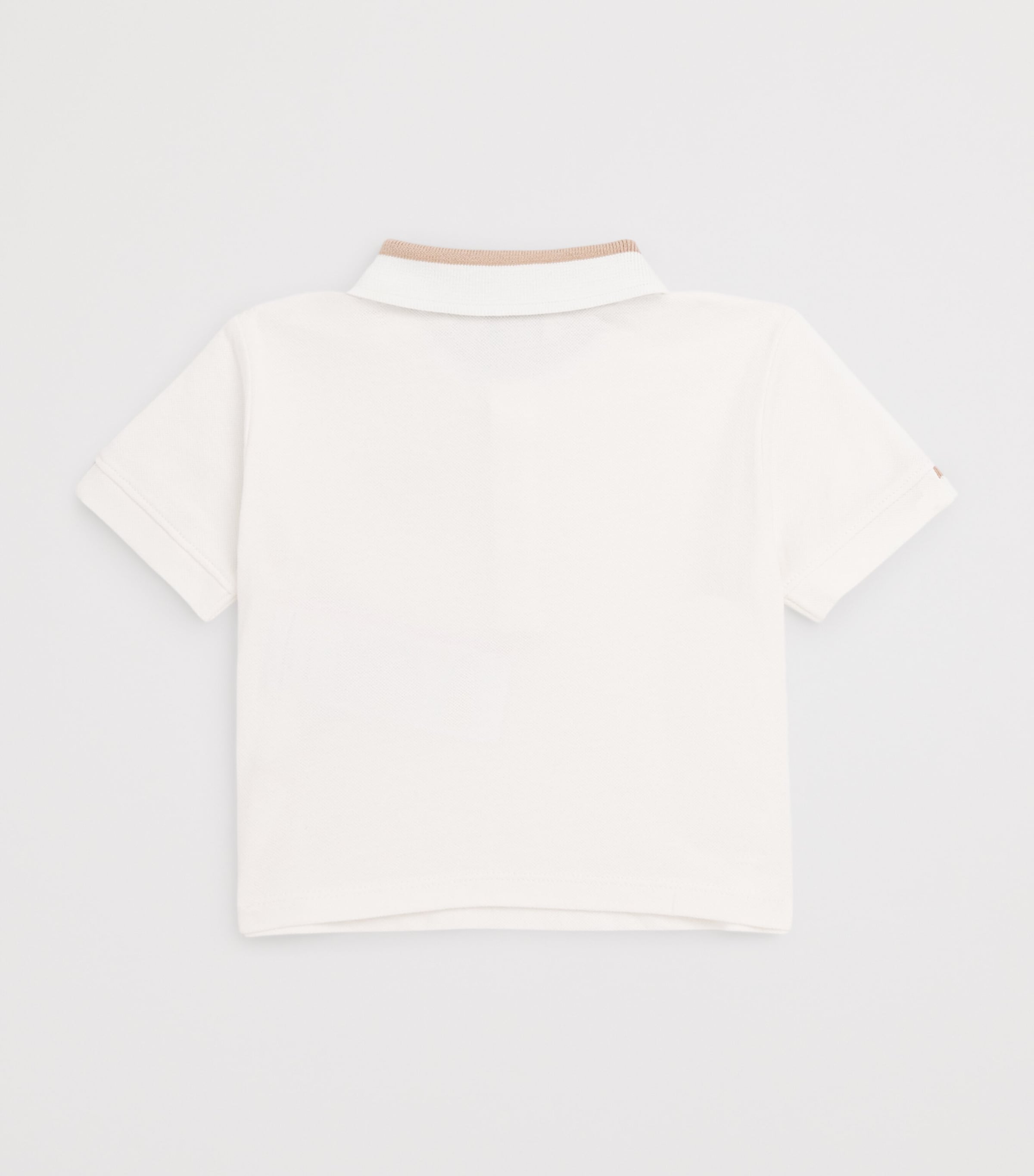 Stretch-Cotton Polo Shirt (4-16 Years) OFF WHITE Image 2