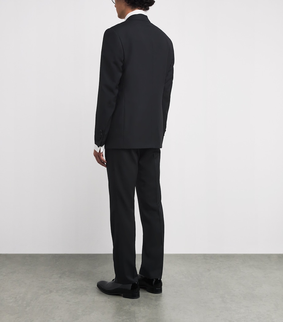 Wool-Satin 2-Piece Tuxedo 020-BLK Image 4