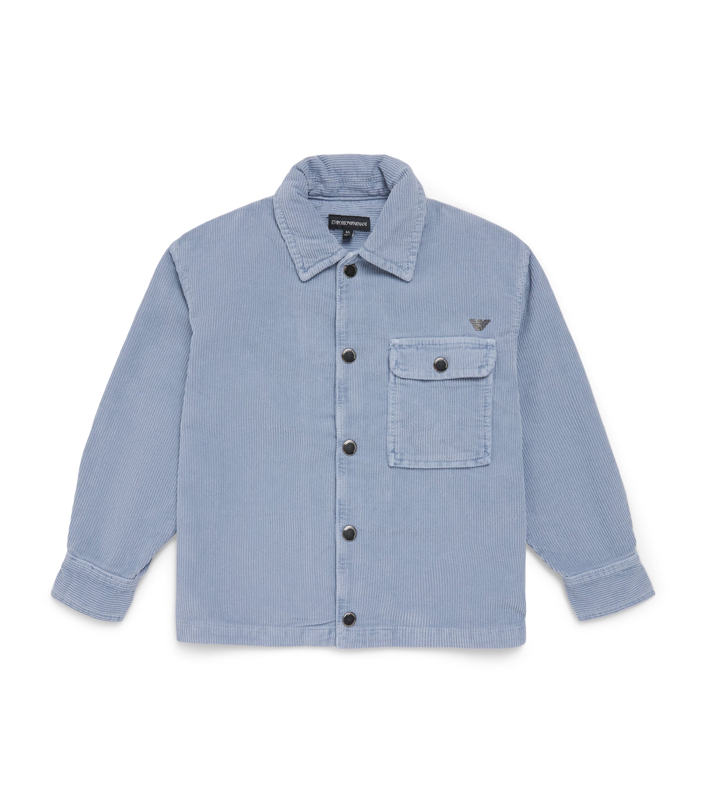 Emporio Armani Kids Corduroy Overshirt (4-16 Years) Troposphere Image 1
