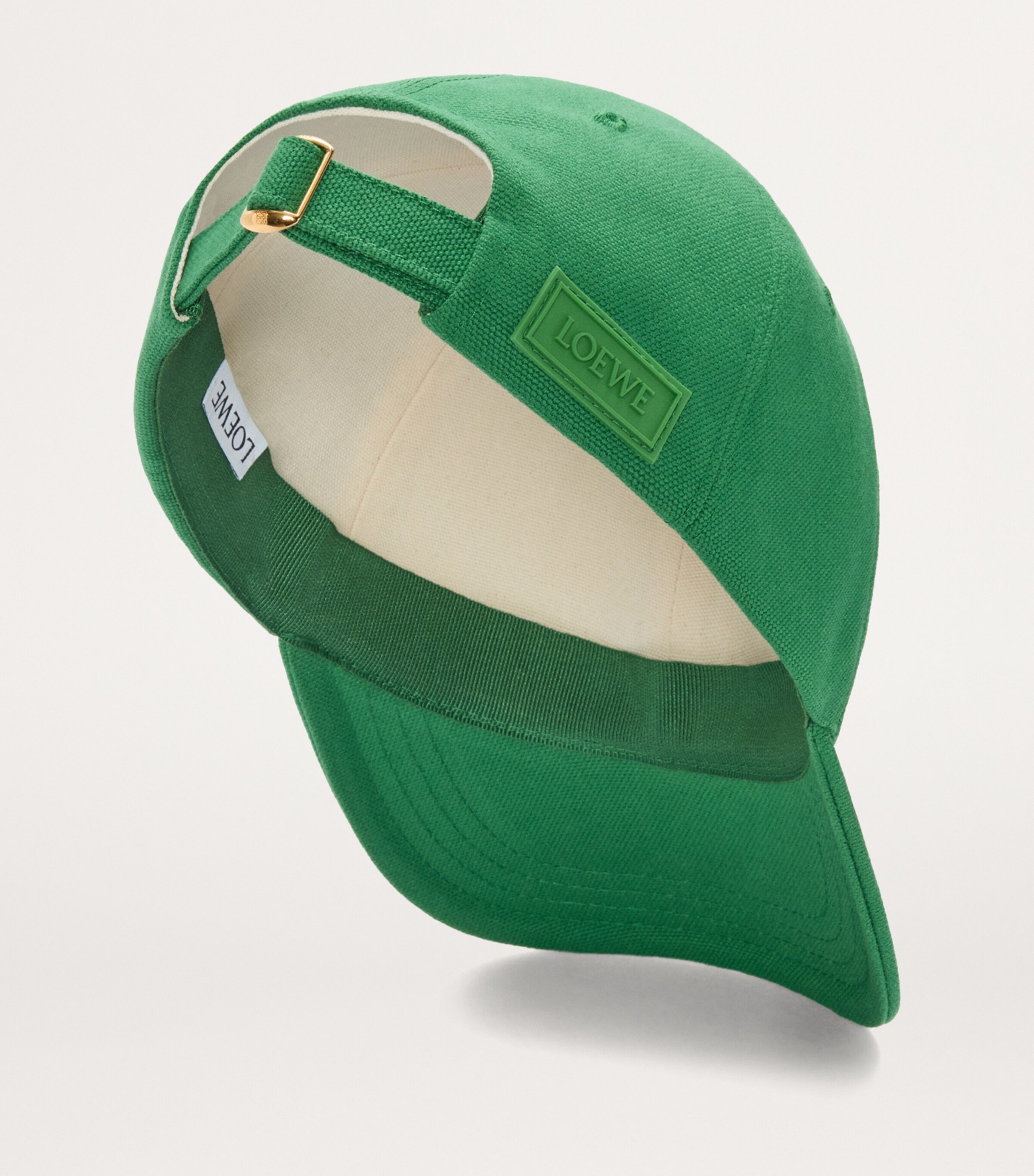 LOEWE Green Cotton Logo-Patch Baseball Cap | Harrods US