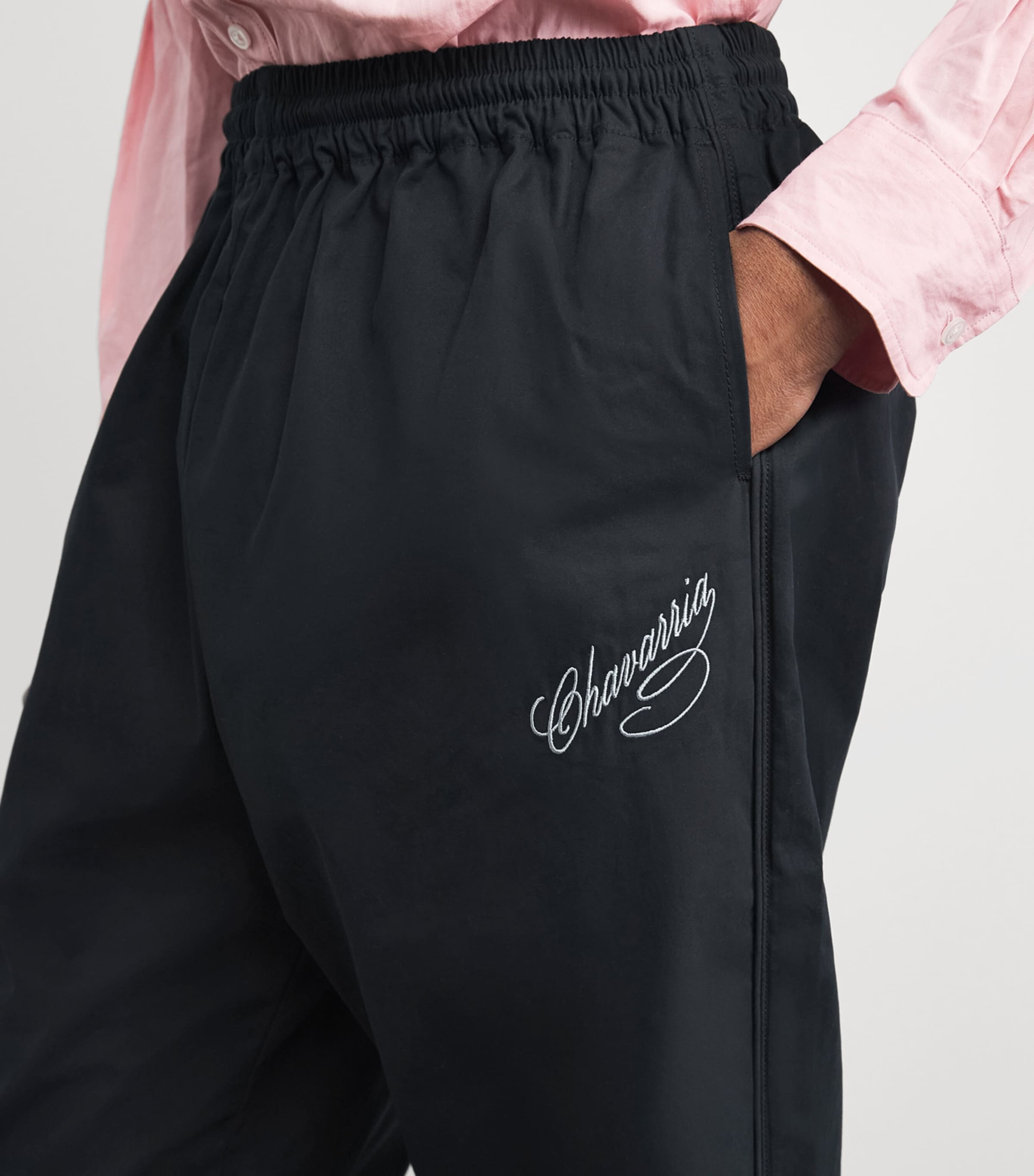 Willy Chavarria Mens Ruff Rider Track Trousers Black Image 3