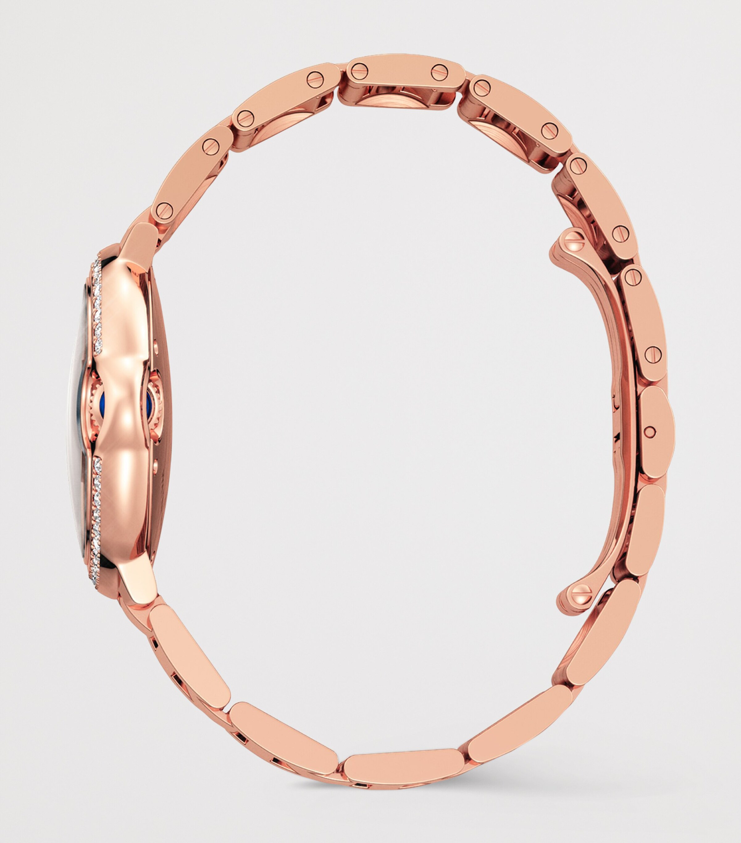 Cartier Rose Gold and Diamond Ballon Bleu de Cartier Watch 33mm Rose Gold Image 3