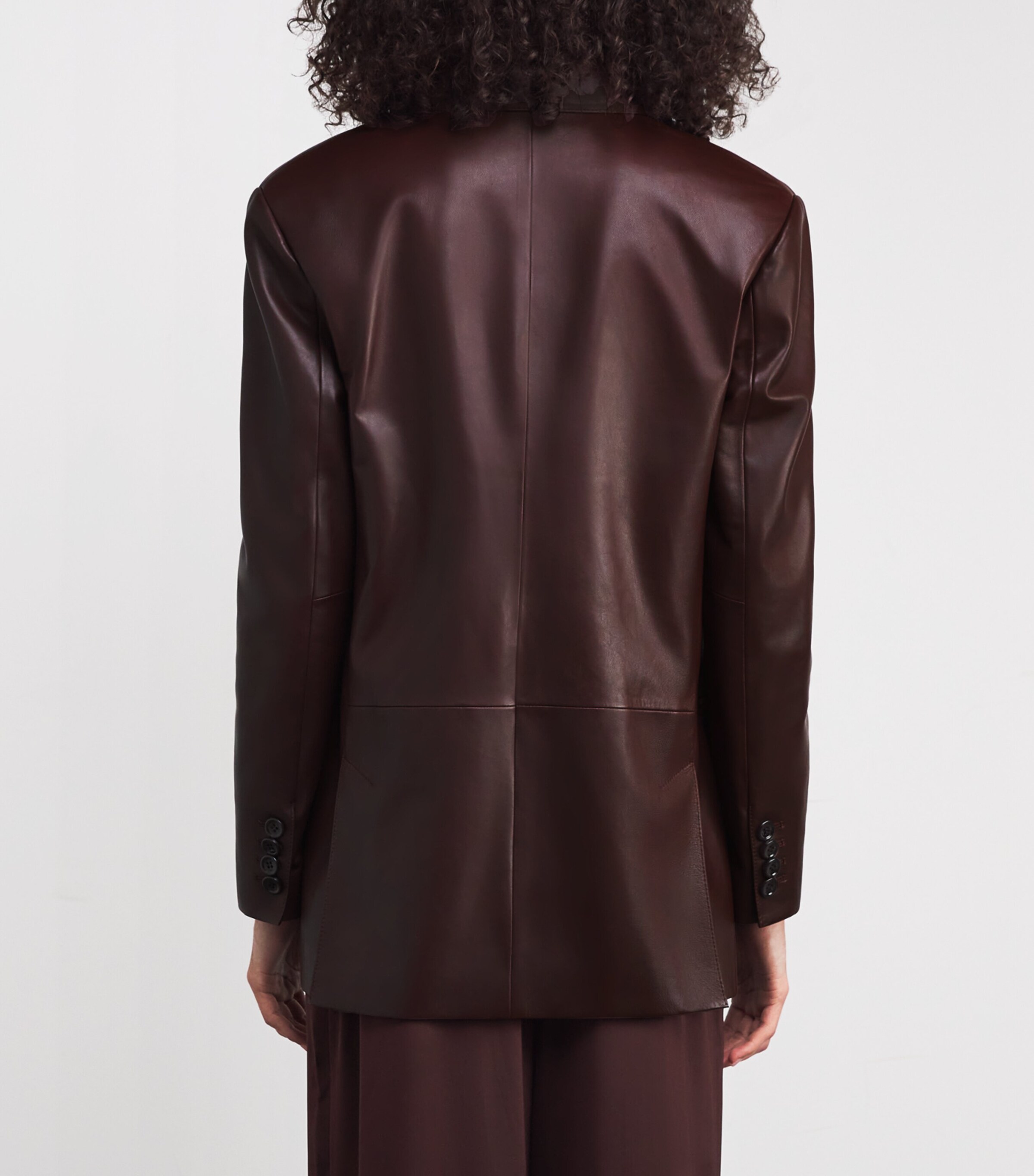 Nappa Leather Olimpia Blazer CHERRY Image 4