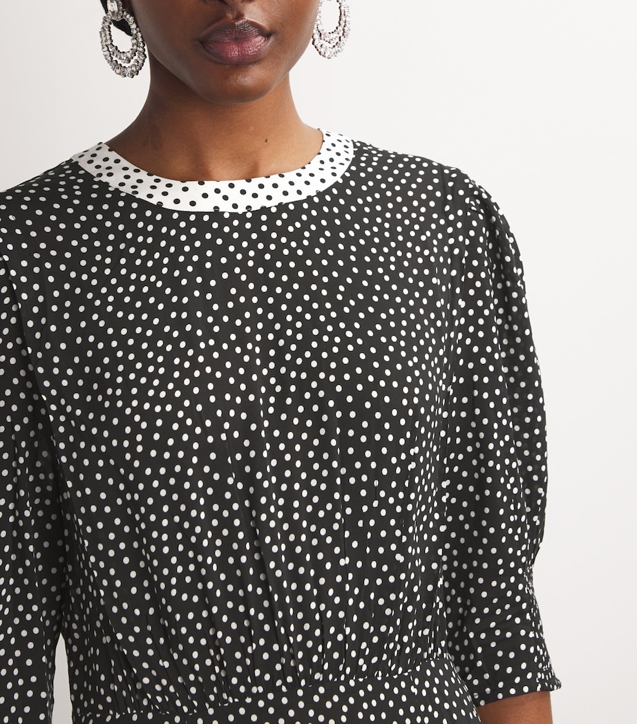 Printed Meg Midi Dress LEOPARD POLKA DOT Image 4