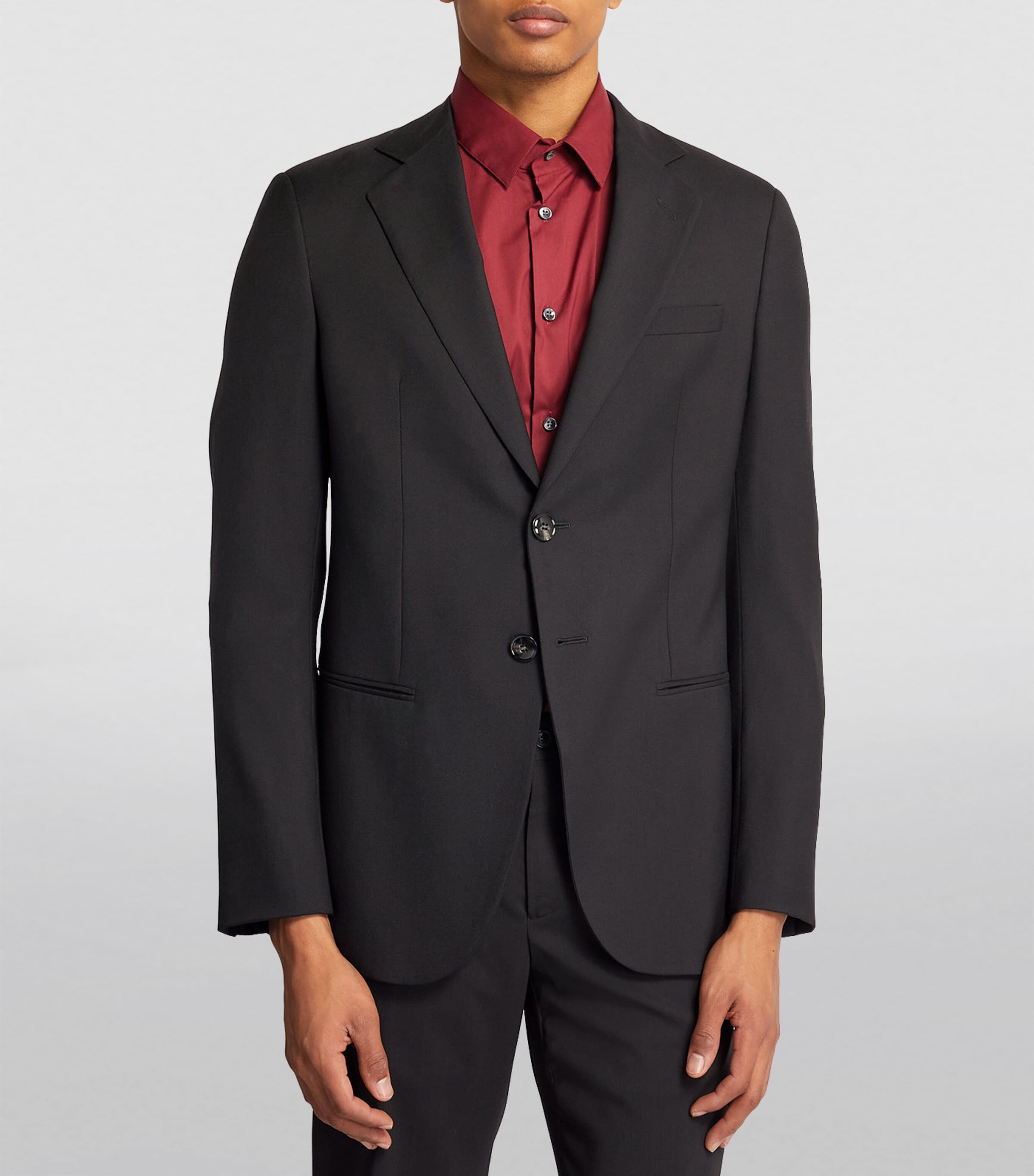 Giorgio Armani Black Cashmere George Single-Breasted Blazer