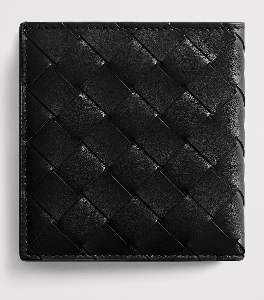 Bottega Veneta Leather Slim Intrecciato Bifold Wallet Image 3