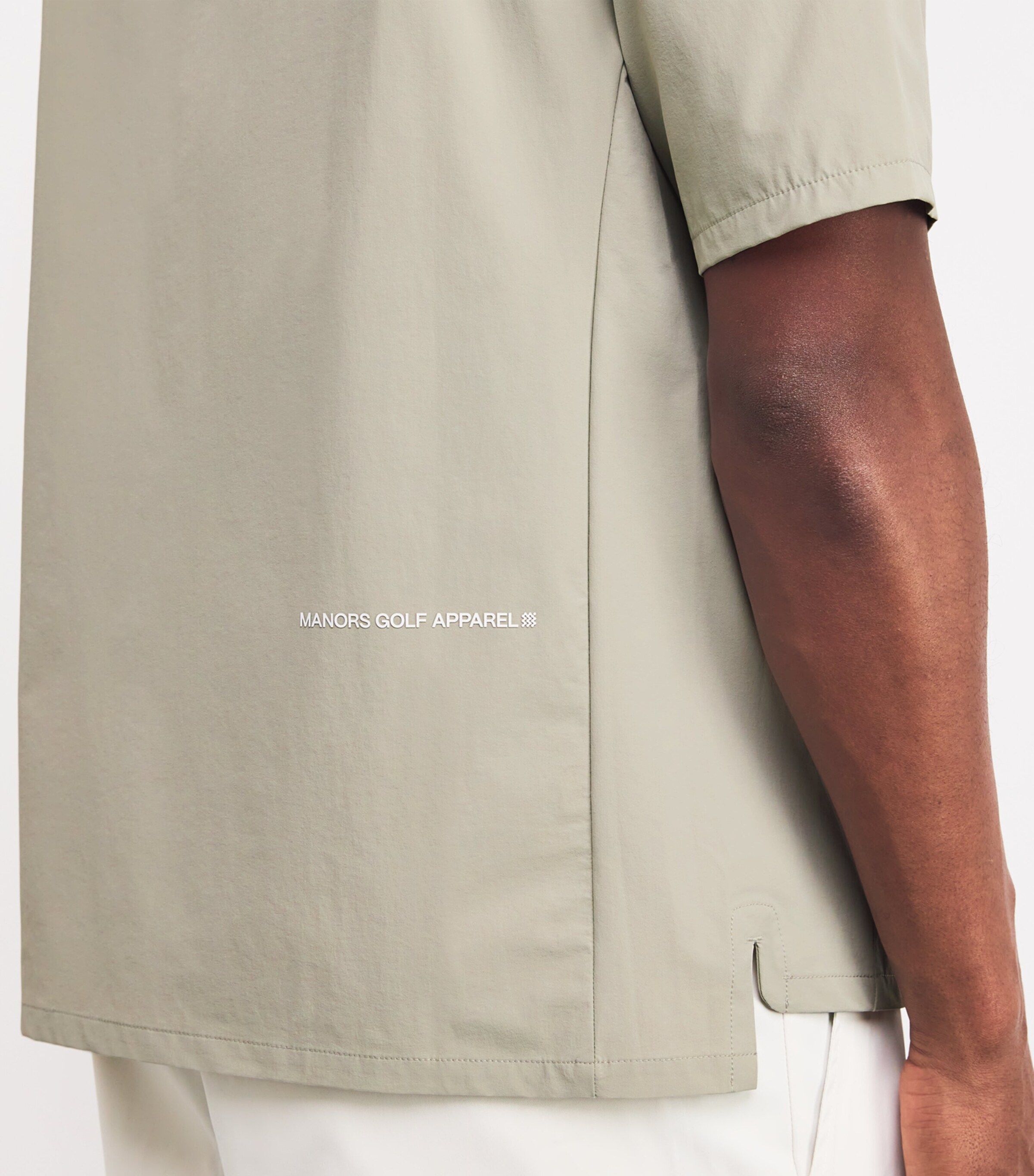 Manors Mens Water-Resistant Frontier Shirt Taupe Image 6