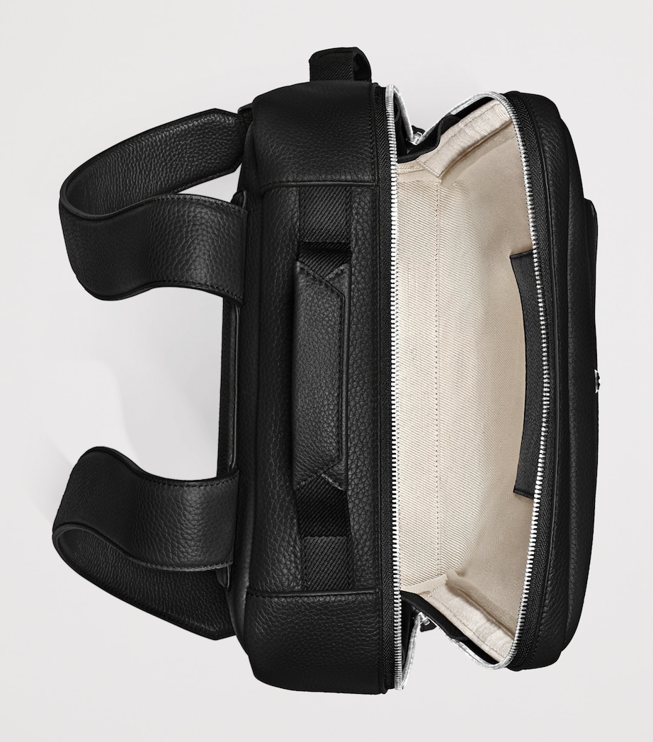 Montblanc Leather Companion Backpack Black Image 4