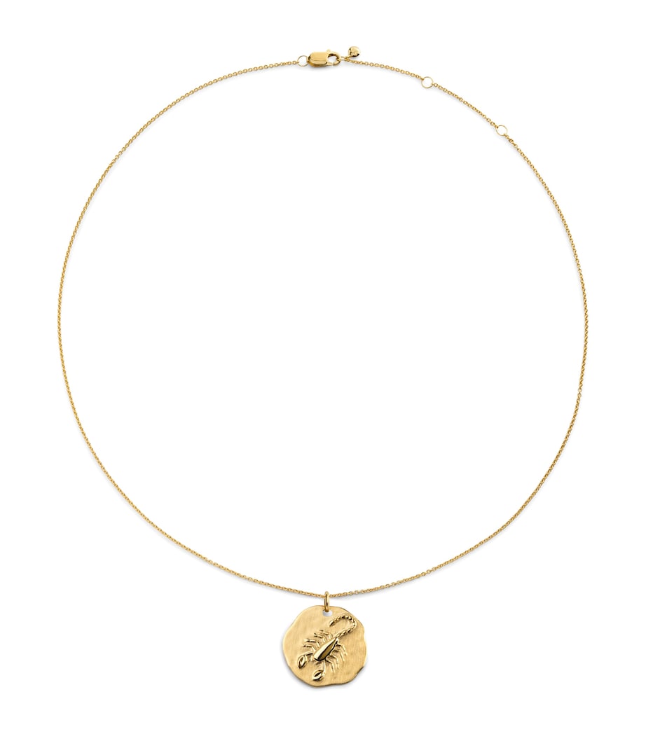 Monica Vinader Gold Vermeil Zodiac Scorpio Necklace Gold Vermeil Image 1
