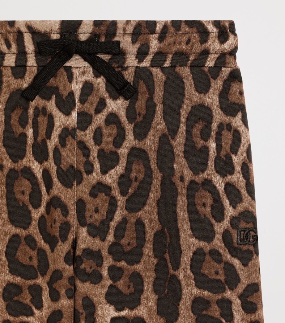 Dolce&Gabbana Kids Leopard Wide-Leg Trousers (8-12+ Years) Leo New Image 3