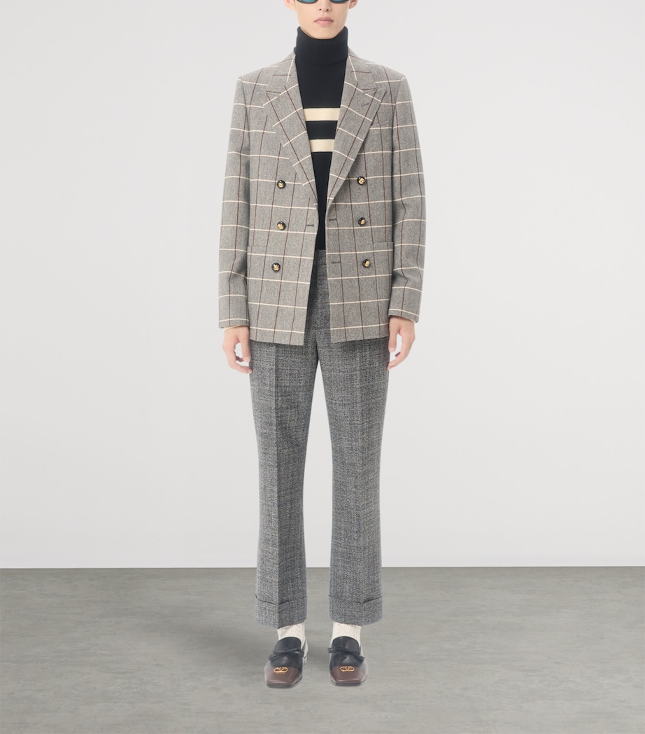 Virgin Wool Stripe Rollneck Sweater 9RA Image 5