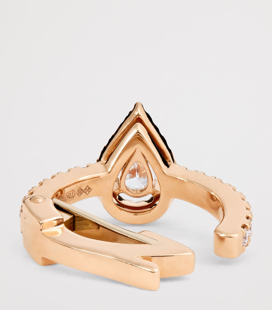 Rose Gold and Diamond My Twin Single Clip-On Earring PINK GOLD Image 4