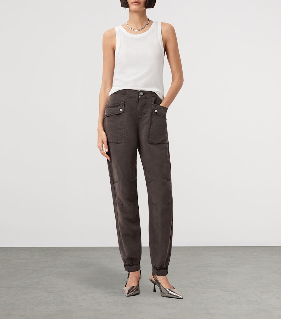 Val Cargo Trousers DARK BROWN Image 8