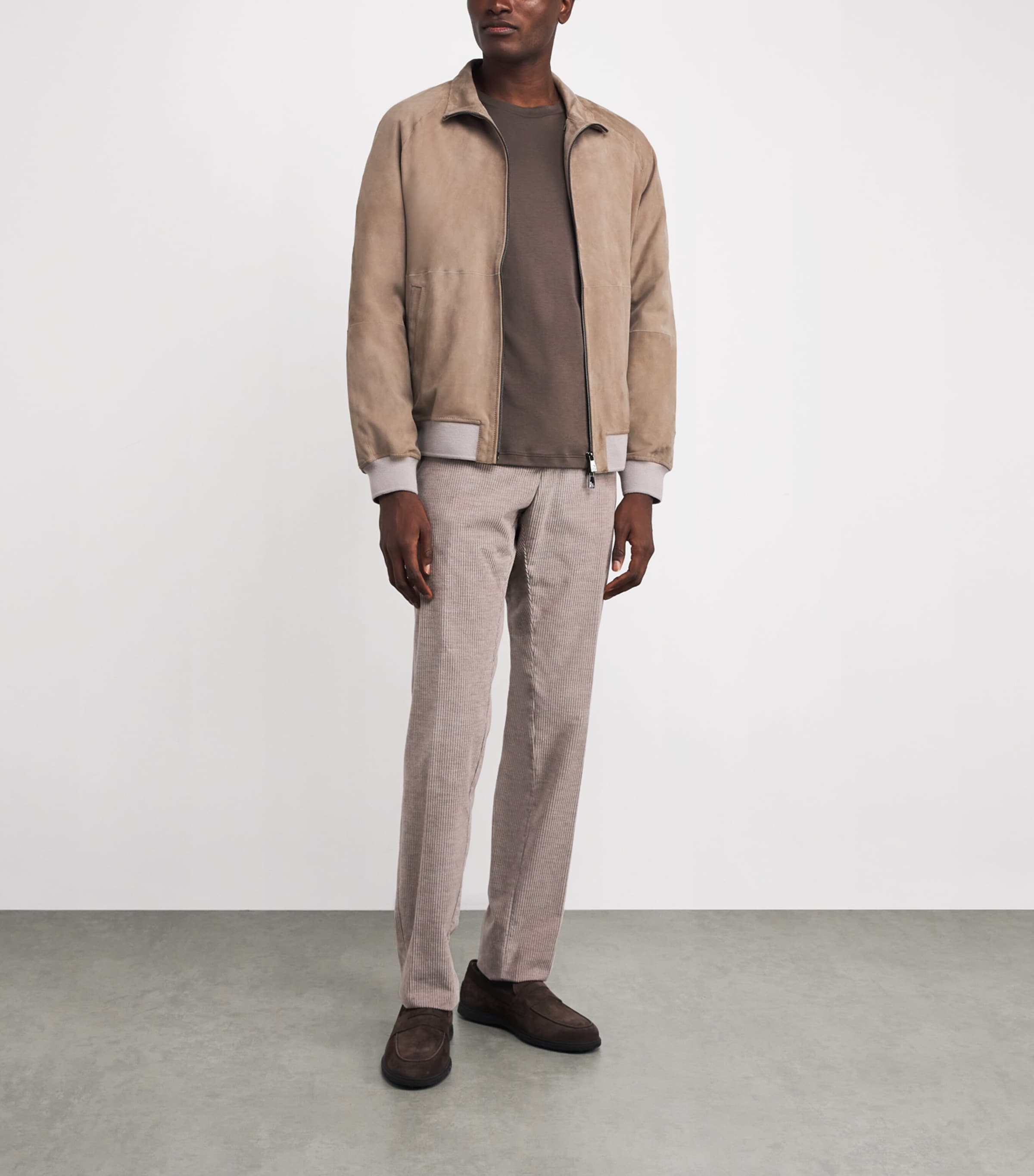 Supima Cotton Embroidered Fin T-Shirt 365 TORTORA MELANGE Image 2