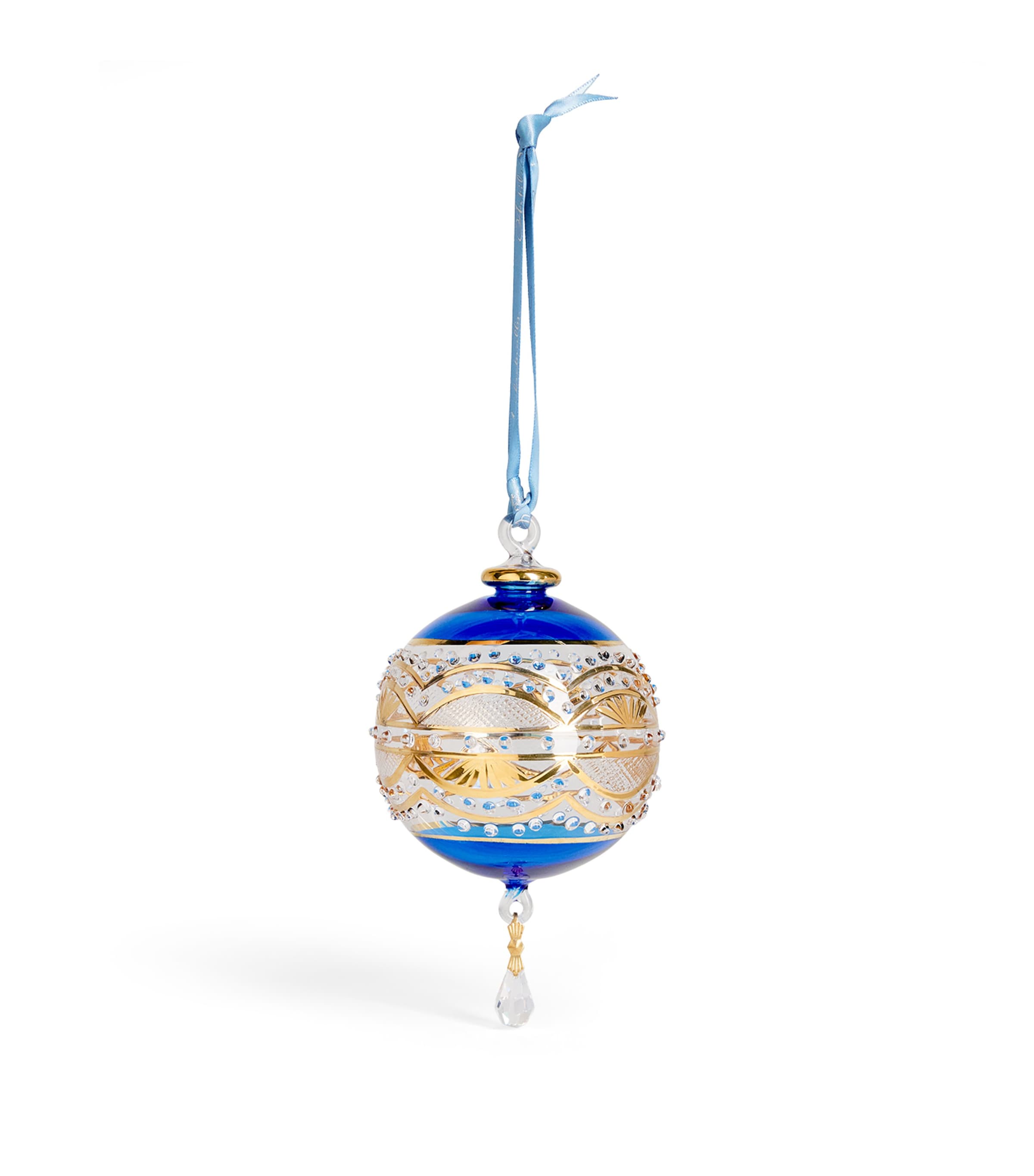 Artifactually Glass Crystal-Embellished Bauble Cobolt Blue Image 1