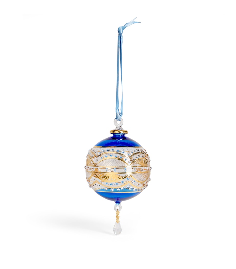 Artifactually Glass Crystal-Embellished Bauble Cobolt Blue Image 1