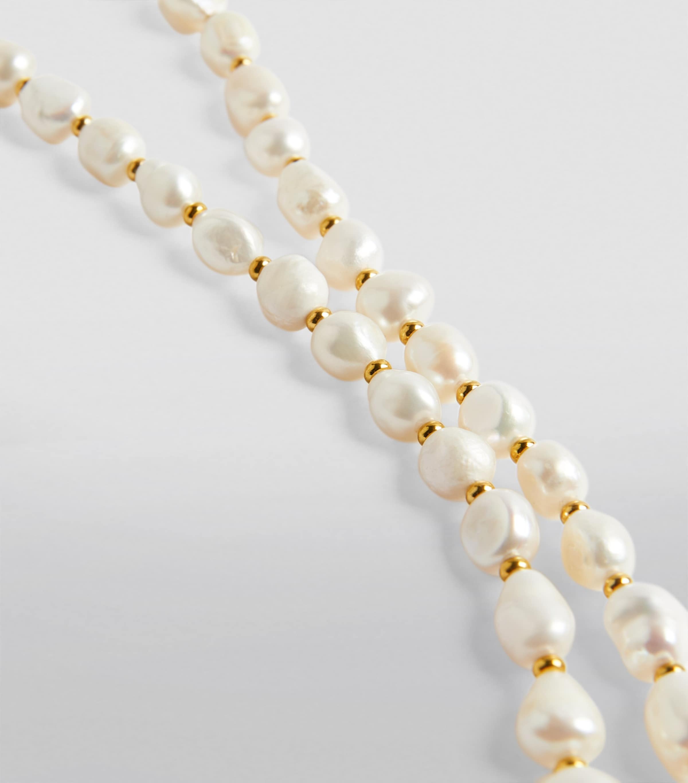 Baroque Pearl Necklace GOLD Image 6