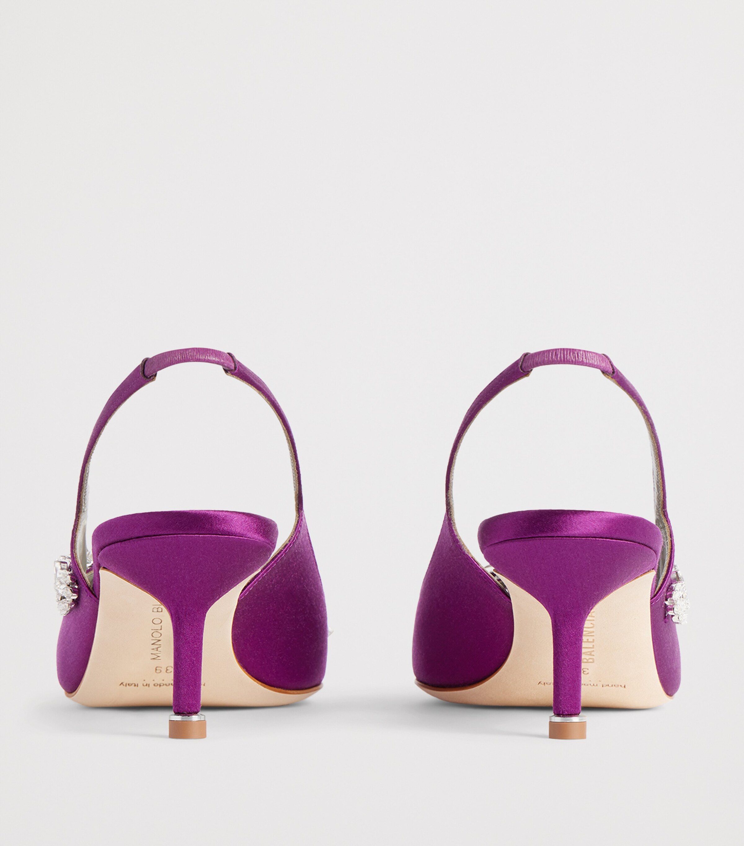 Balenciaga x Manolo Blahnik Embellished Slingback Heels 50 Image 6
