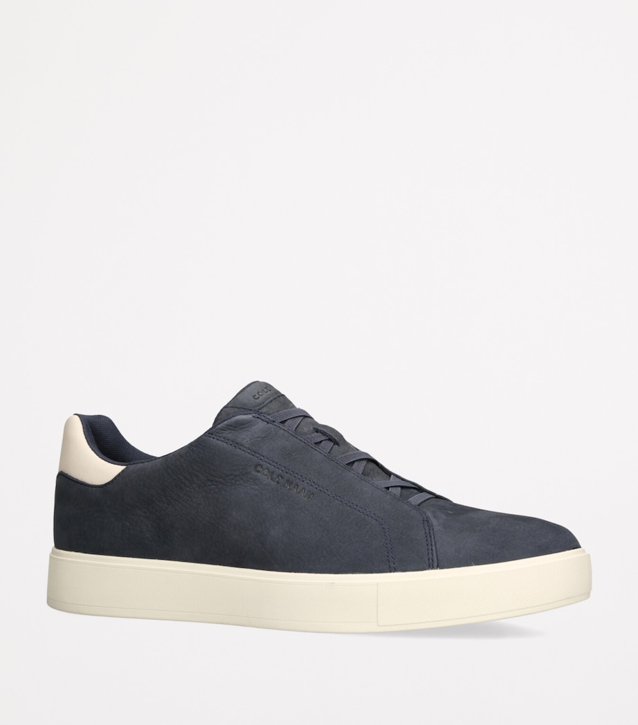 Suede GrandPrø Low-Top Sneakers NAVY Image 3