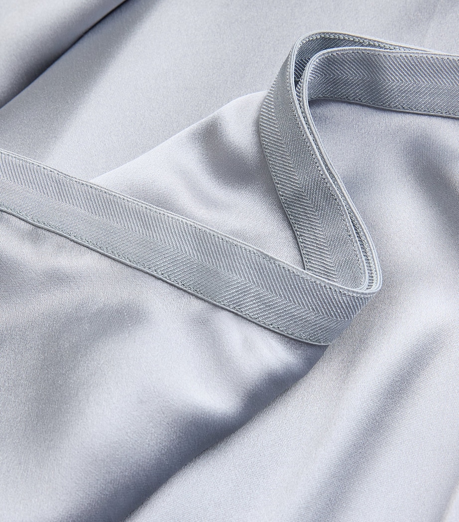 Silk Bar Maxi Skirt LIGHT BLUE Image 5