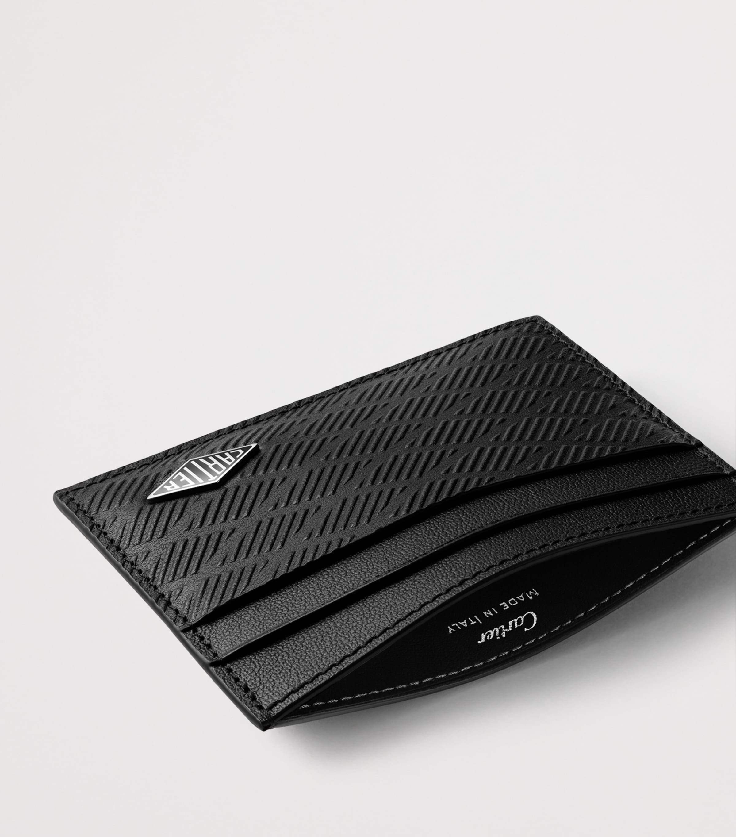 Leather Losange Card Holder BLACK Image 3