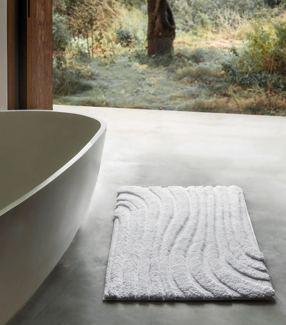 GRACCIOZA Linea Bath Mat (60cm x100cm) White Image 2