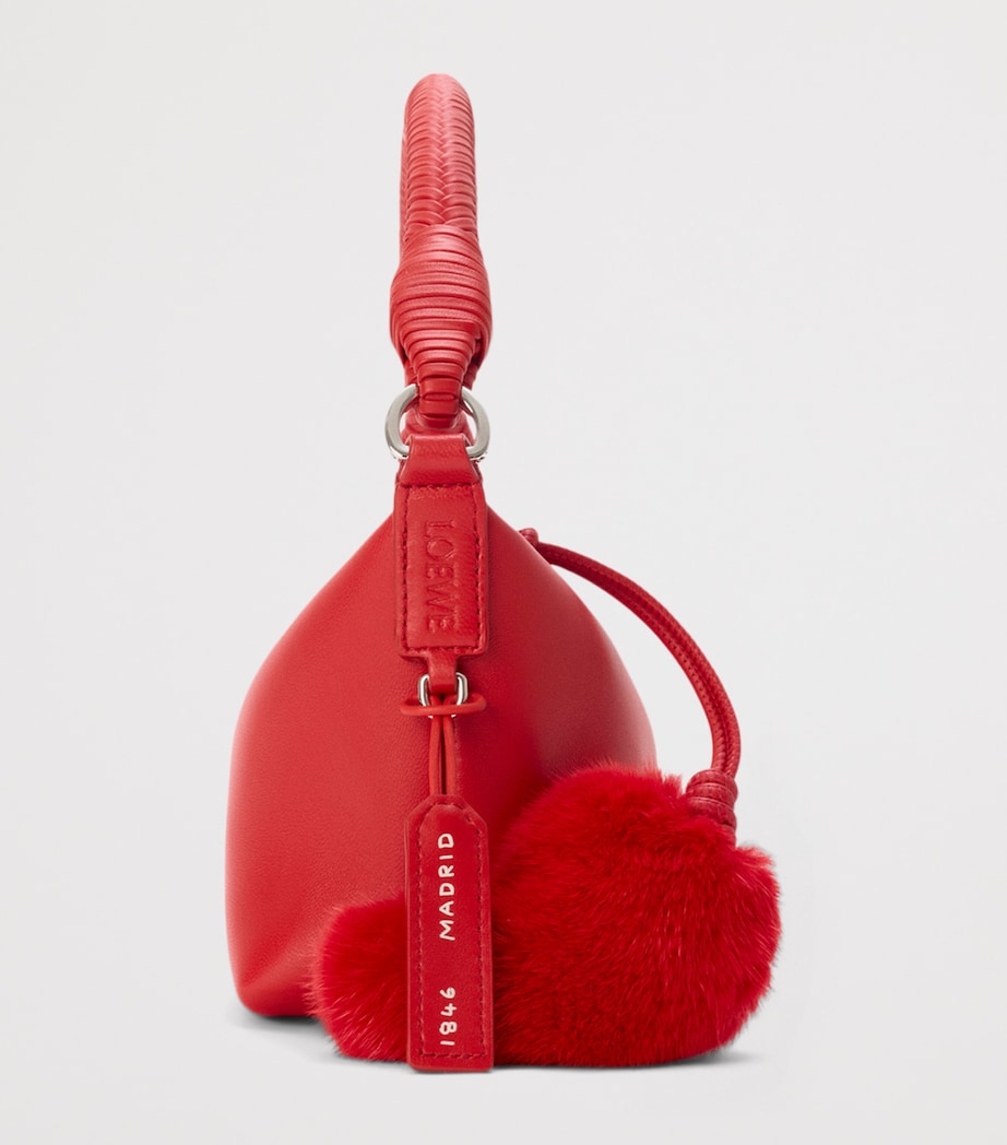 LOEWE Leather Cala 180 Top-Handle Bag Red Image 4