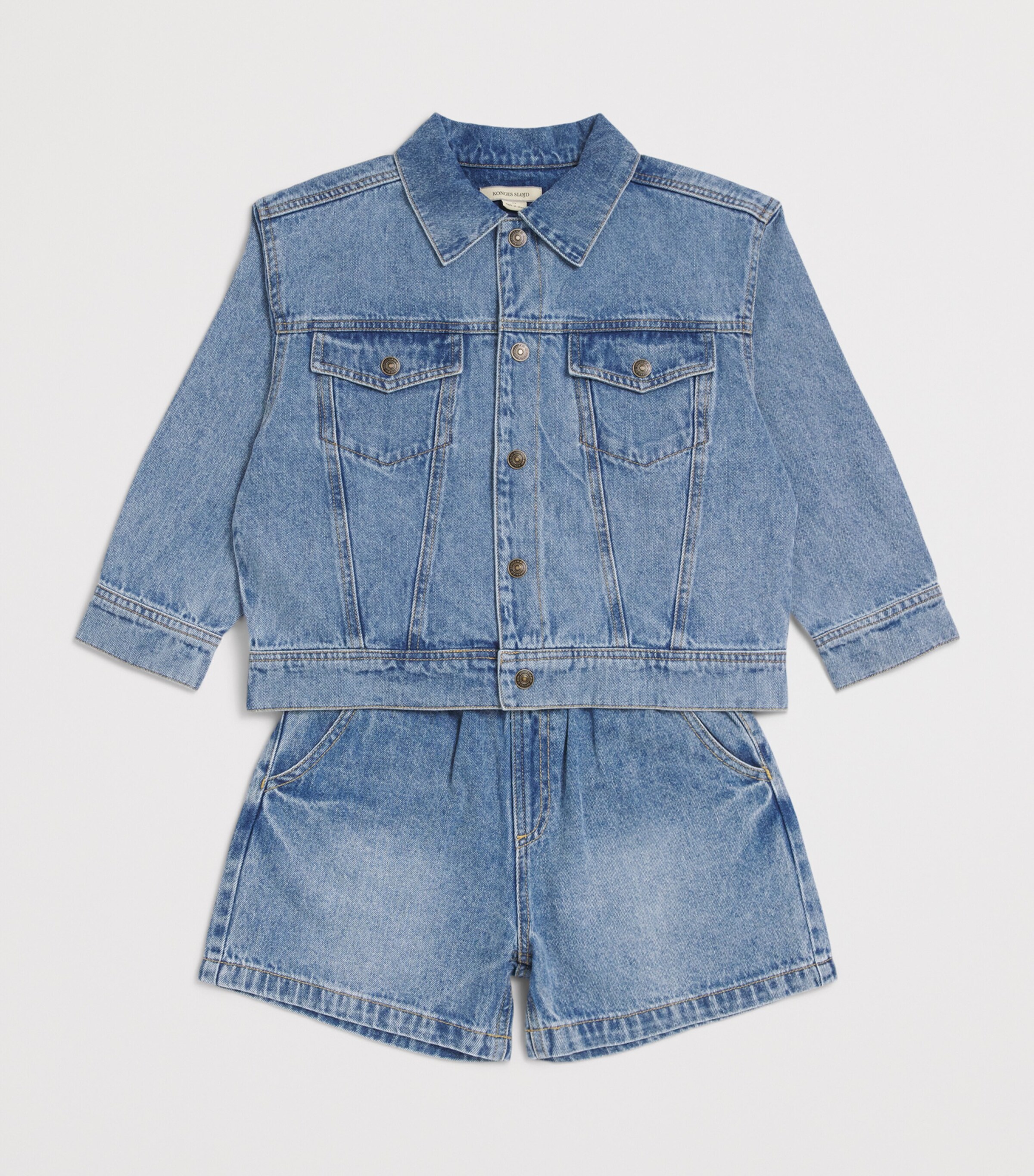 KONGES SLOJD Magot Denim Shorts (9 Months-10 Years) Denim Image 3