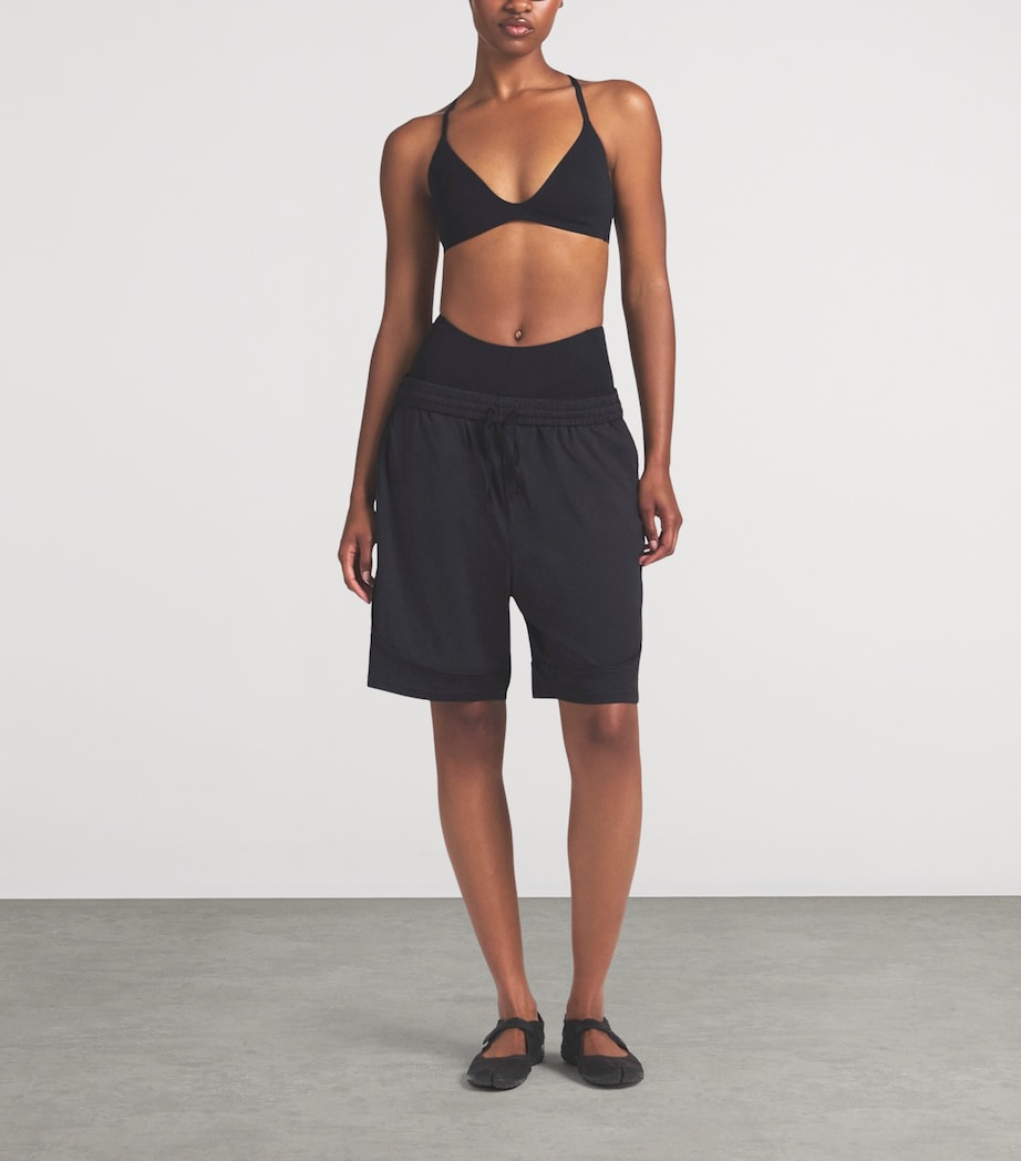 NikeSKIMS Womens NikeSKIMS Airy Relaxed Shorts Obsidian Image 2