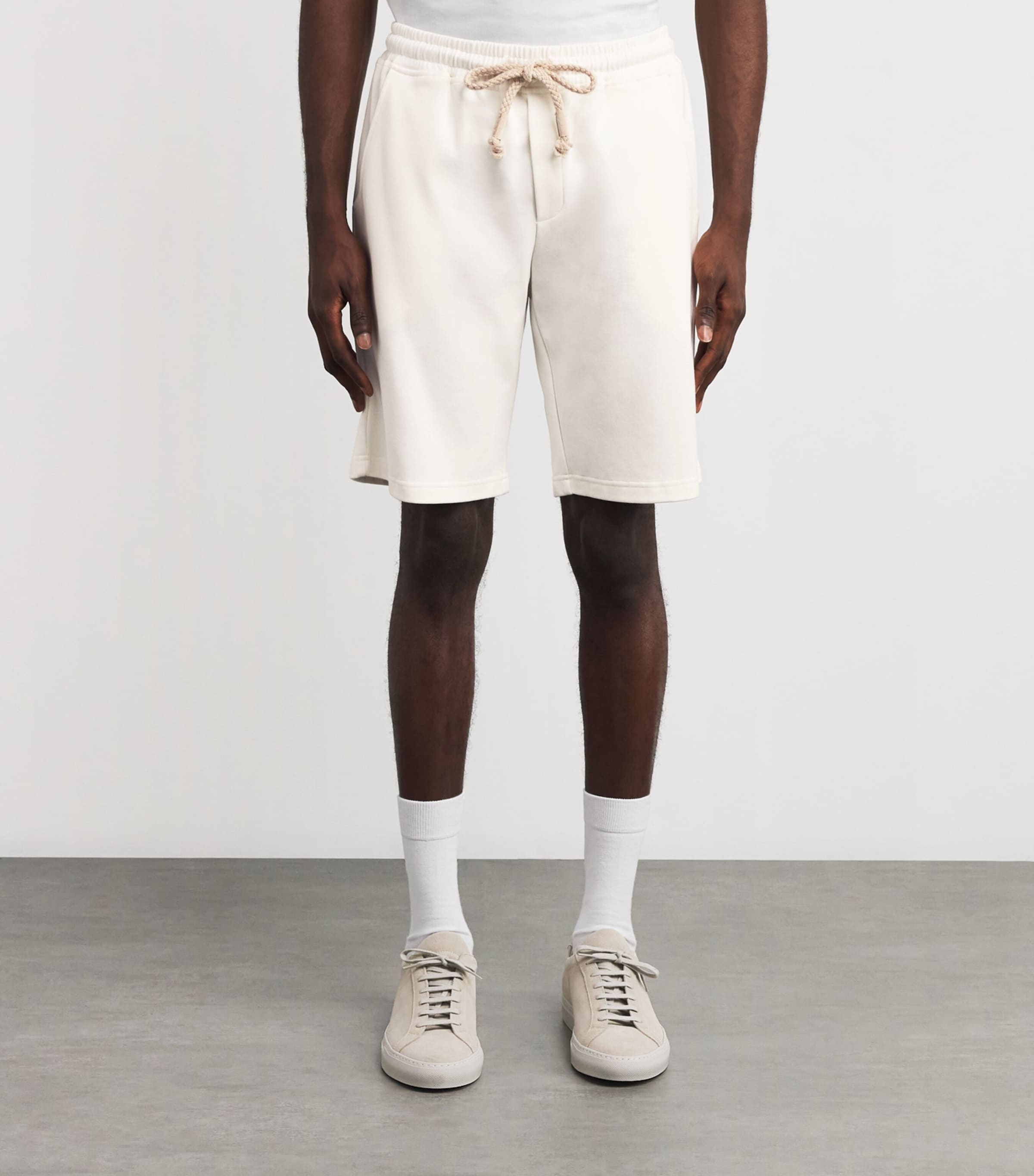 Eleventy Mens Cotton-Blend Bermuda Shorts Bianco Image 3