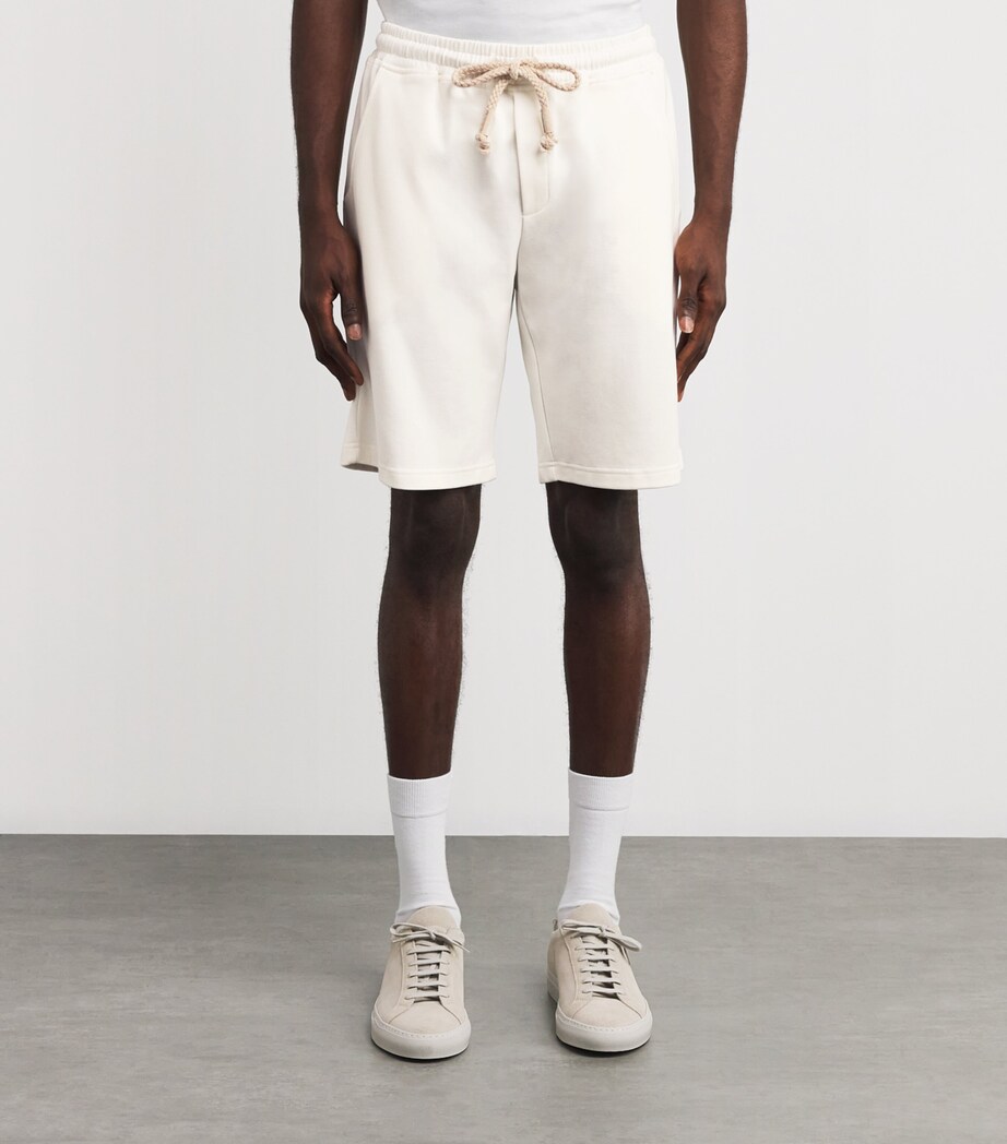 Eleventy Mens Cotton-Blend Bermuda Shorts Bianco Image 3