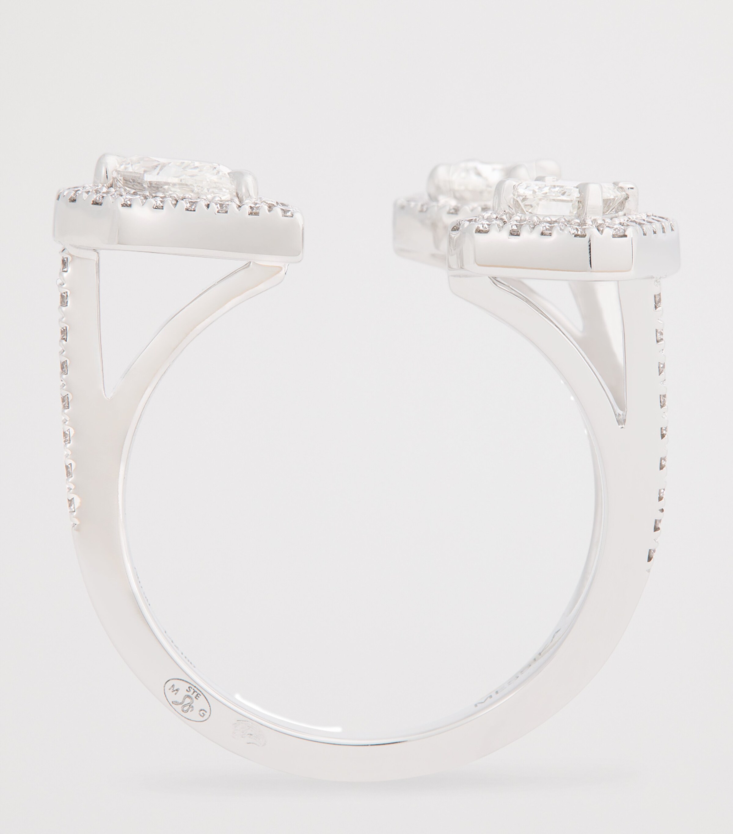 White Gold and Diamond My Twin Ring WHITE GOLD Image 3