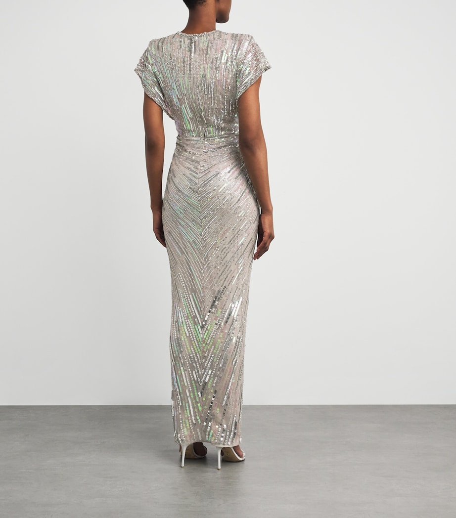 Sequinned Zola Gown MIST 2032 Image 3