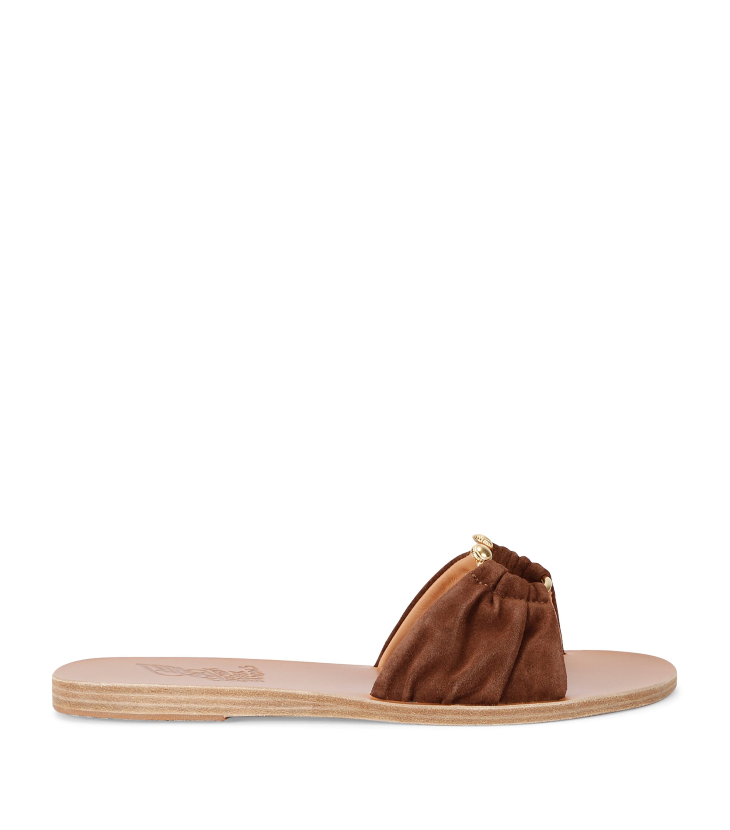 Ancient Greek Sandals Suede Nektaria Slides
